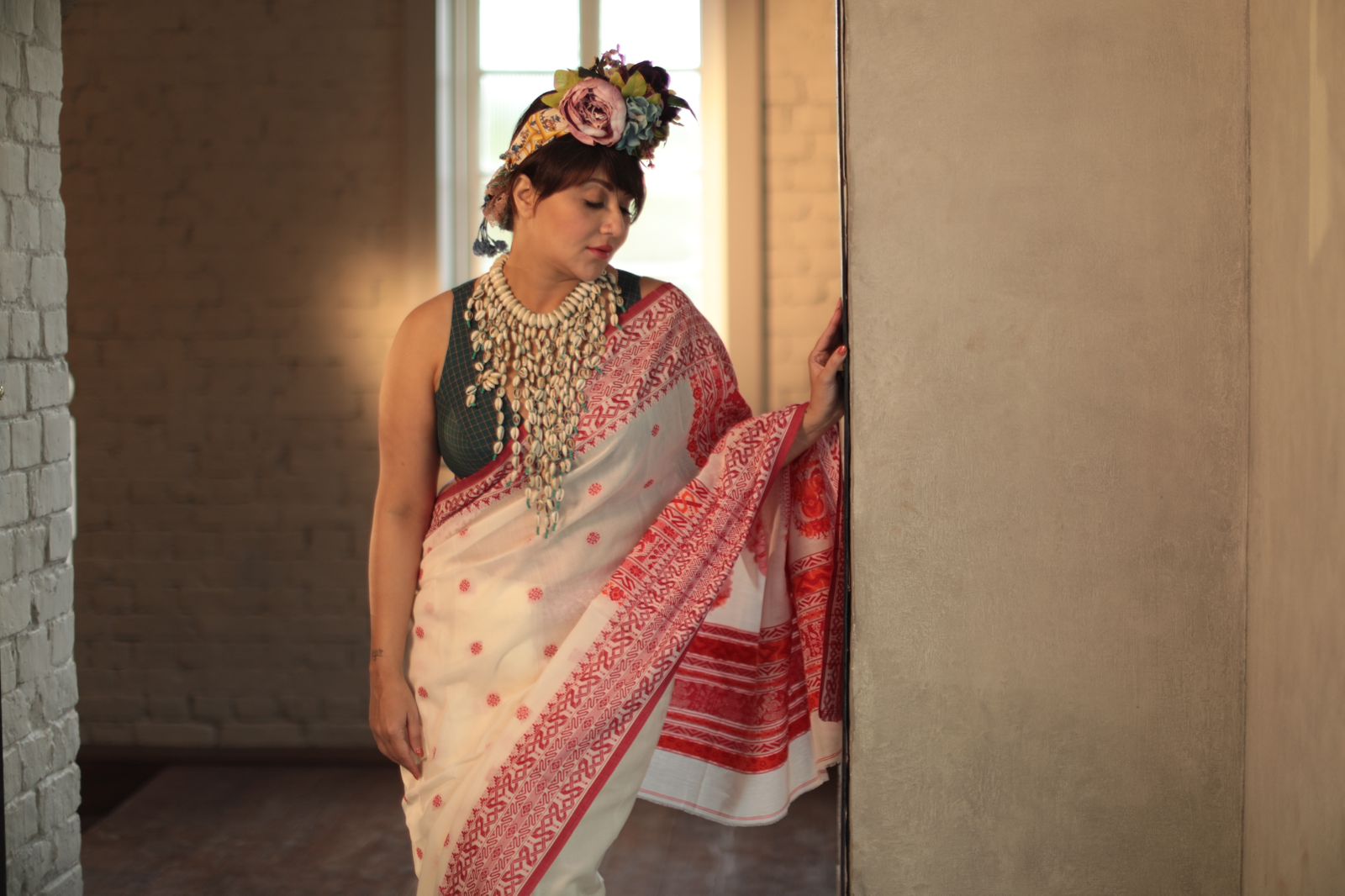 BALUCHARI MOTIF TANT SAREE