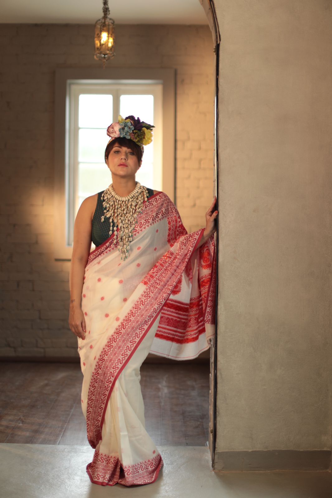 BALUCHARI MOTIF TANT SAREE