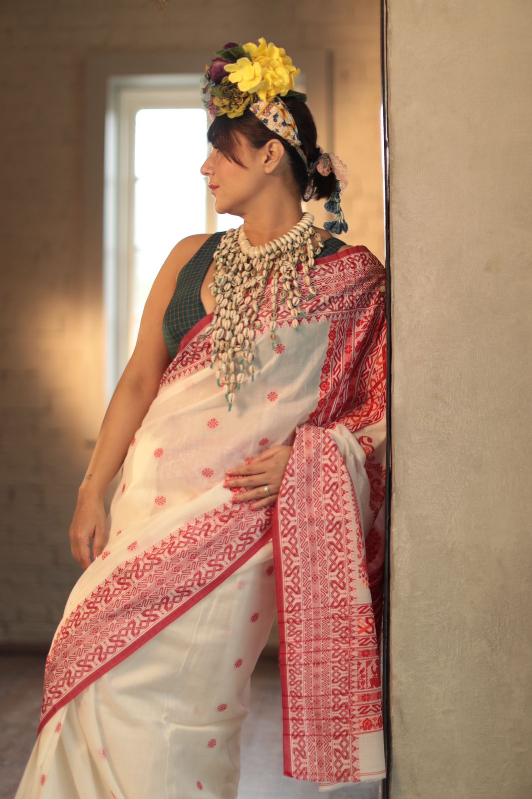 BALUCHARI MOTIF TANT SAREE