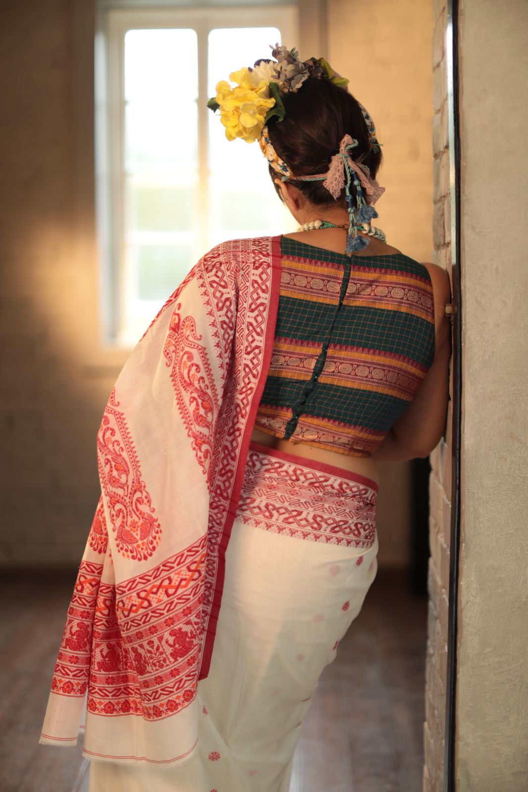 BALUCHARI MOTIF TANT SAREE
