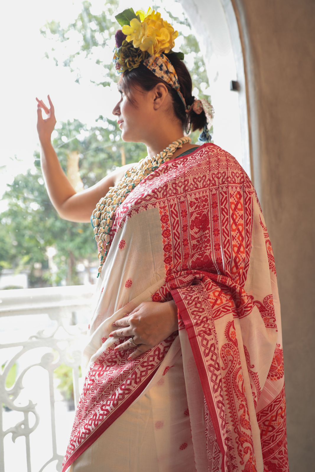 BALUCHARI MOTIF TANT SAREE