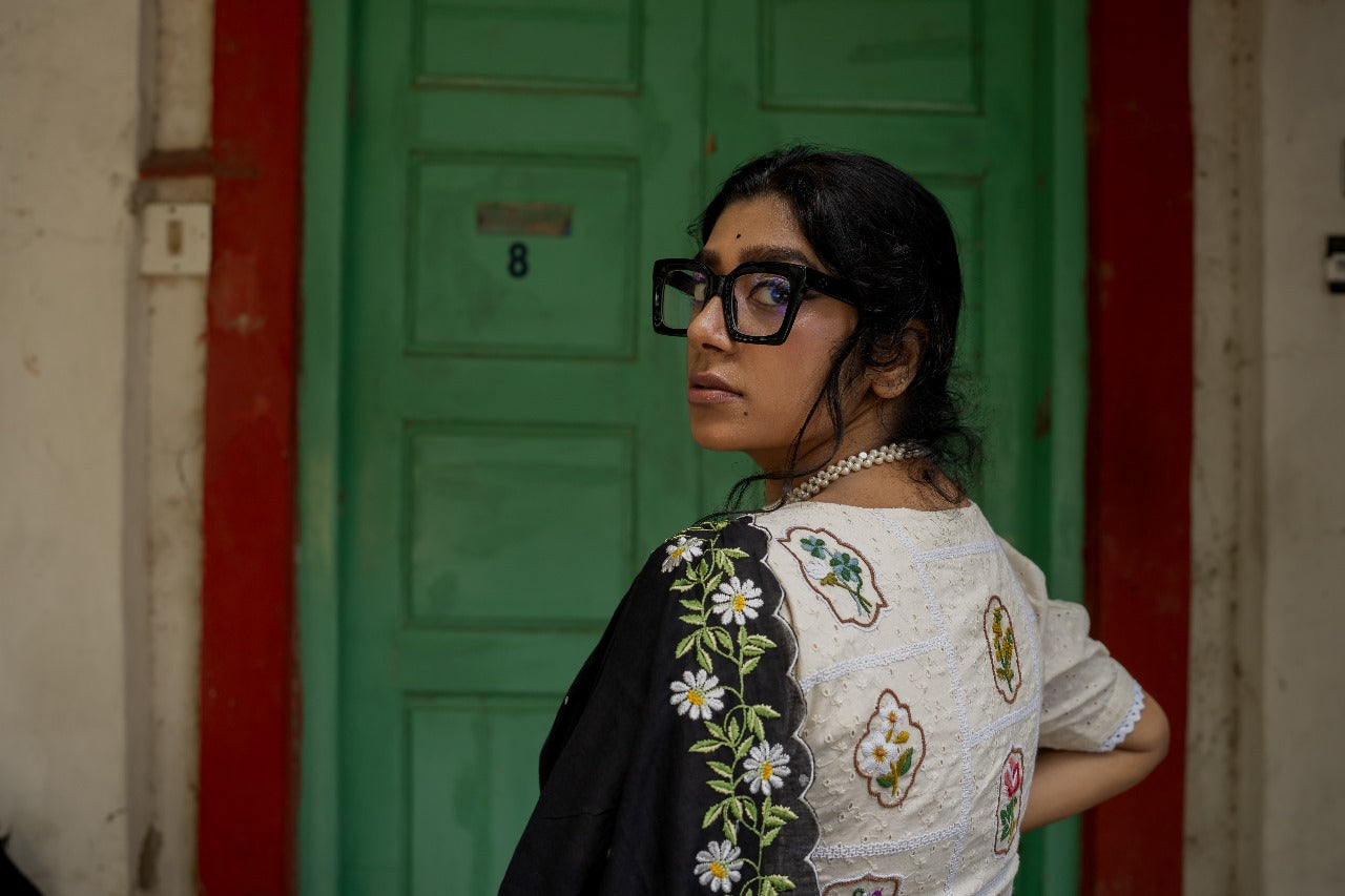 TULIP AND ORCHID RUMAL BLOUSE