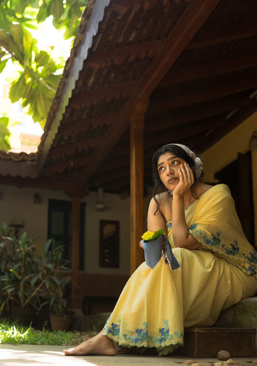 BLUEBERRY VINE RUMAL SAREE