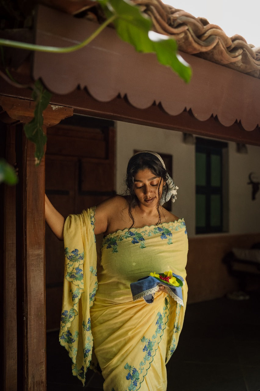 BLUEBERRY VINE RUMAL SAREE