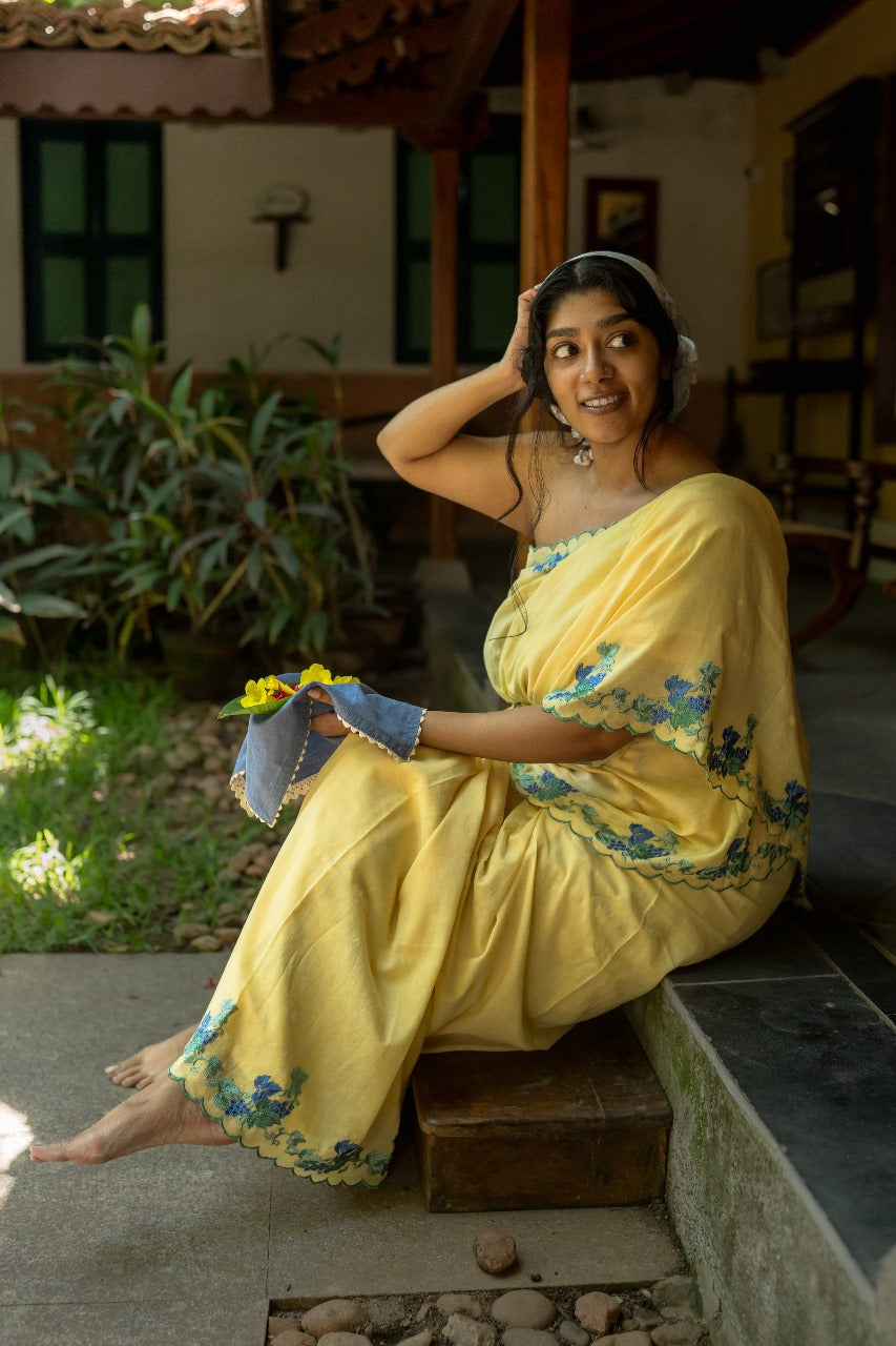 BLUEBERRY VINE RUMAL SAREE