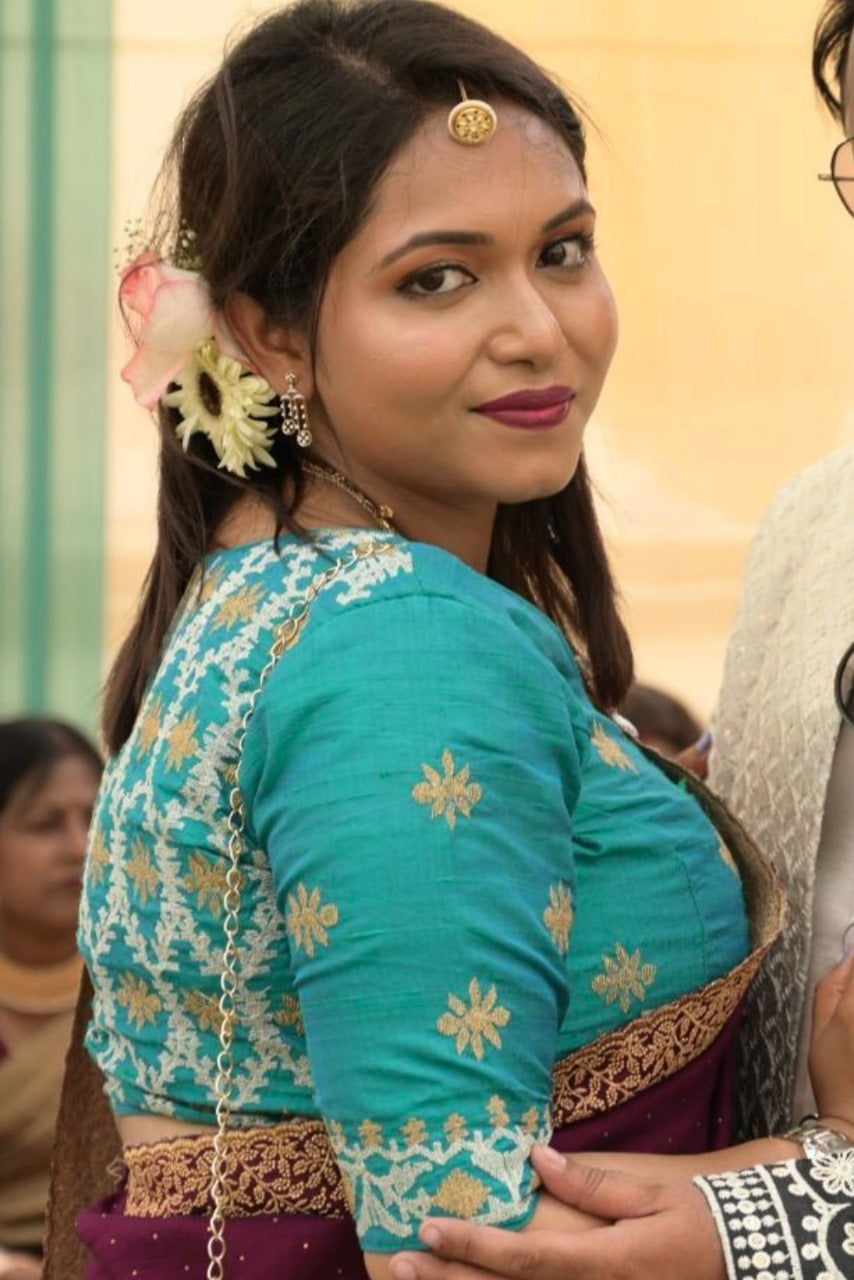 TEAL SONA RUPO COCKTAIL (BLOUSE)