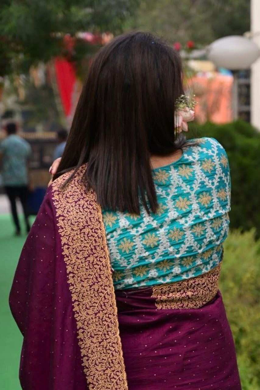 TEAL SONA RUPO COCKTAIL (BLOUSE)