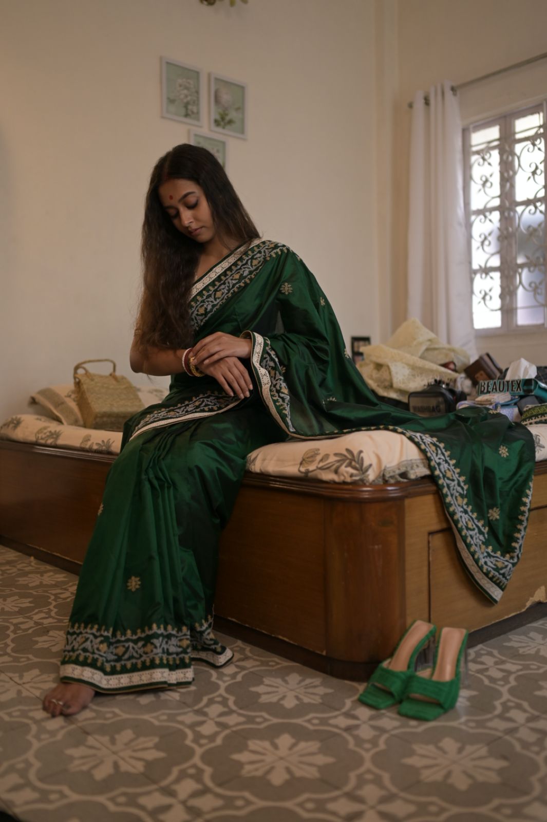 ARATI KORAT PHOOL SILK SAREE