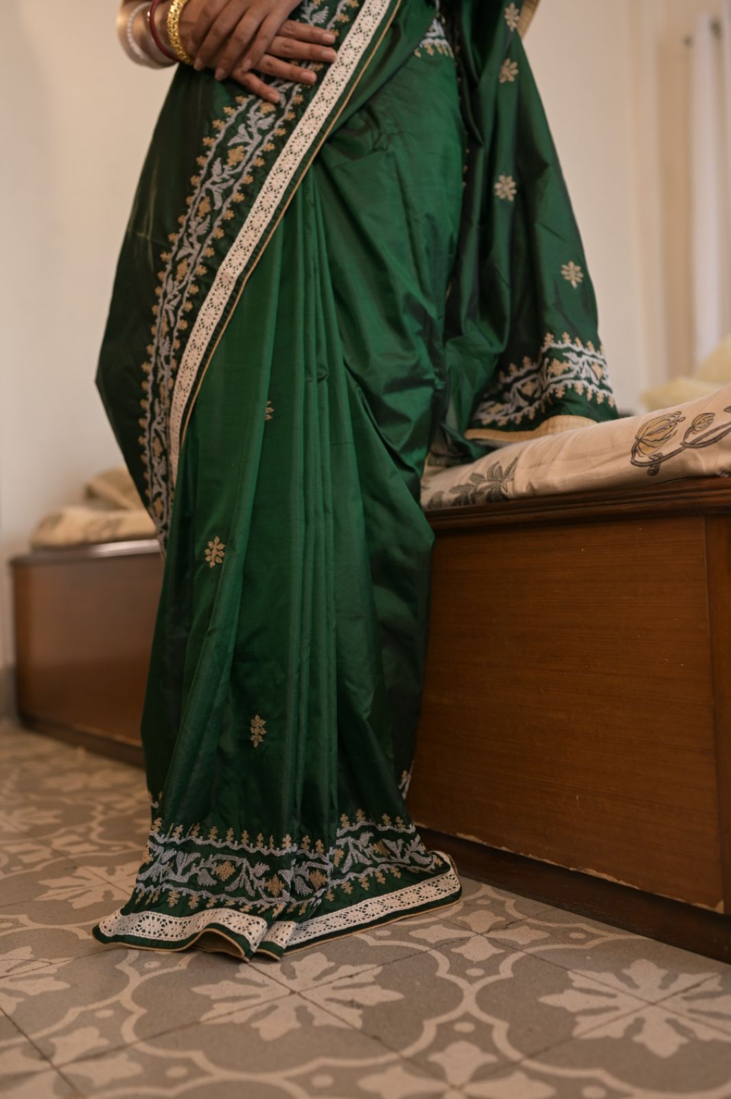 ARATI KORAT PHOOL SILK SAREE