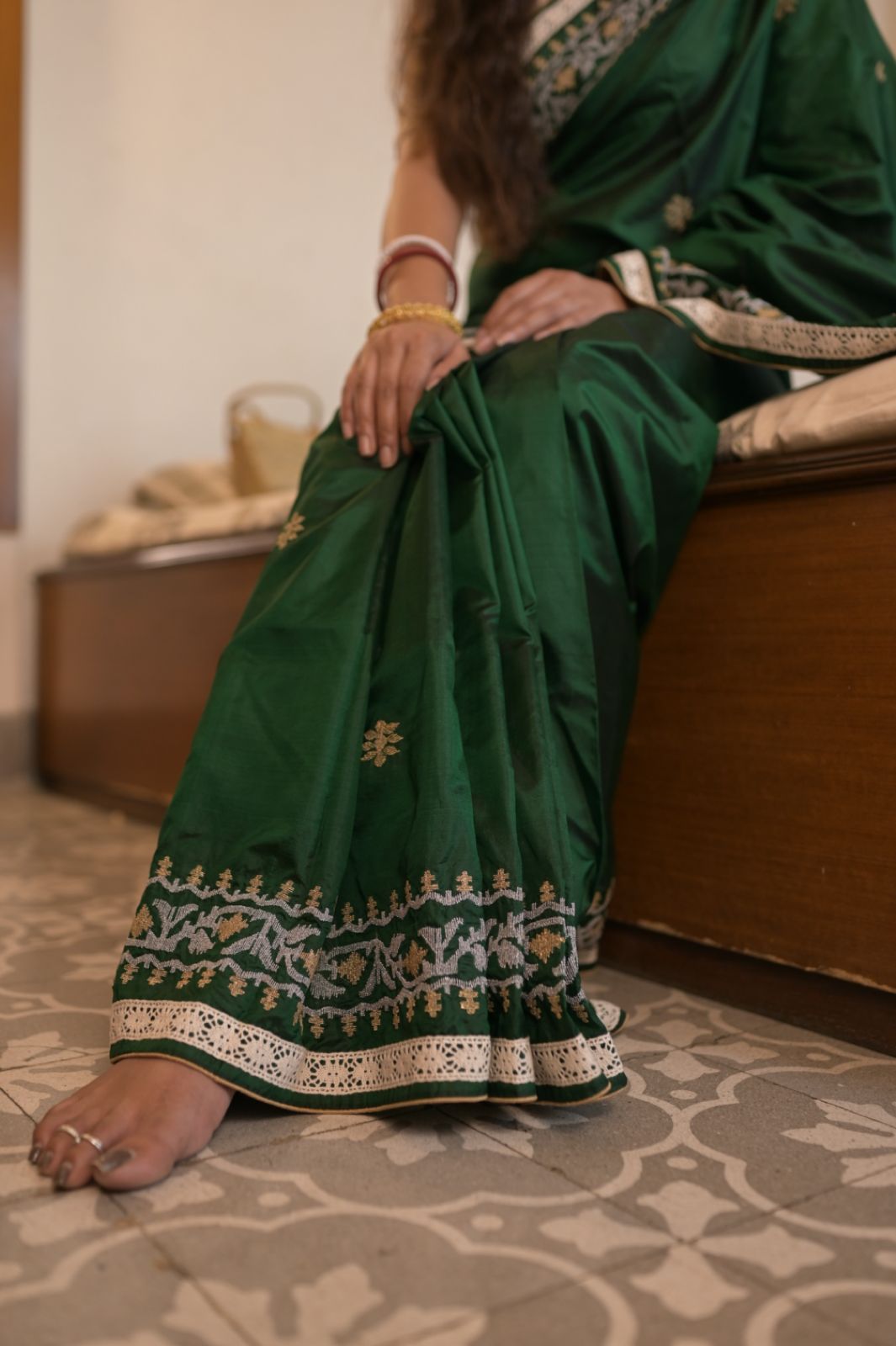ARATI KORAT PHOOL SILK SAREE