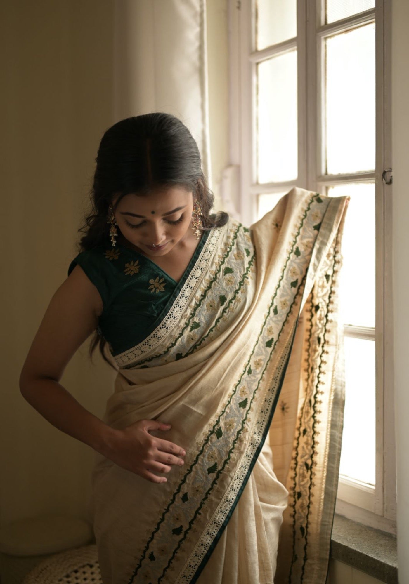 BANI KORAT PHOOL SILK SAREE