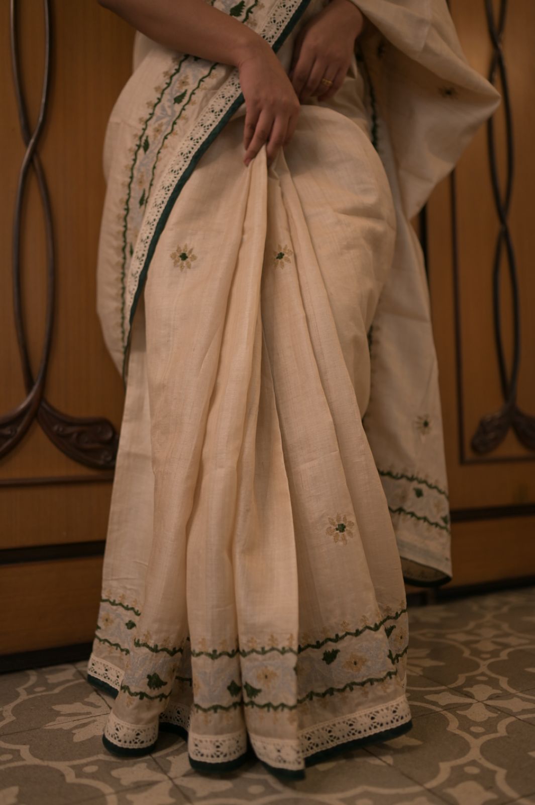 BANI KORAT PHOOL SILK SAREE
