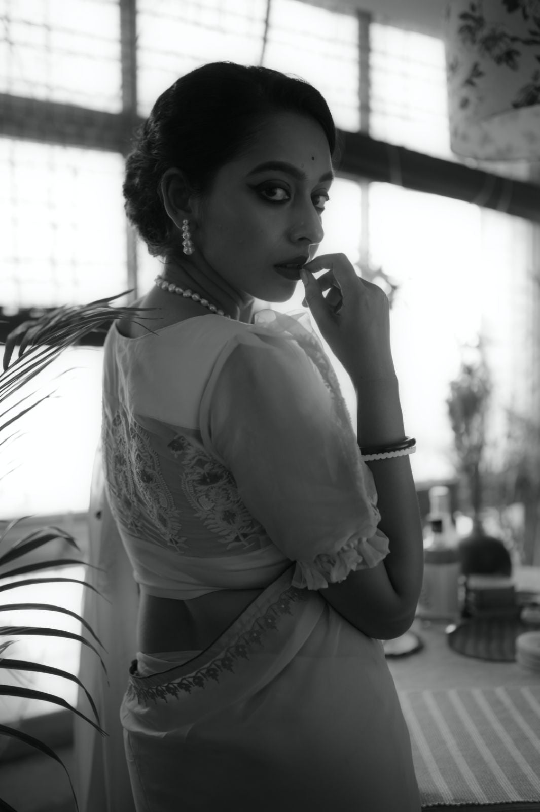 KHUKU KOLKA ORGANZA BLOUSE