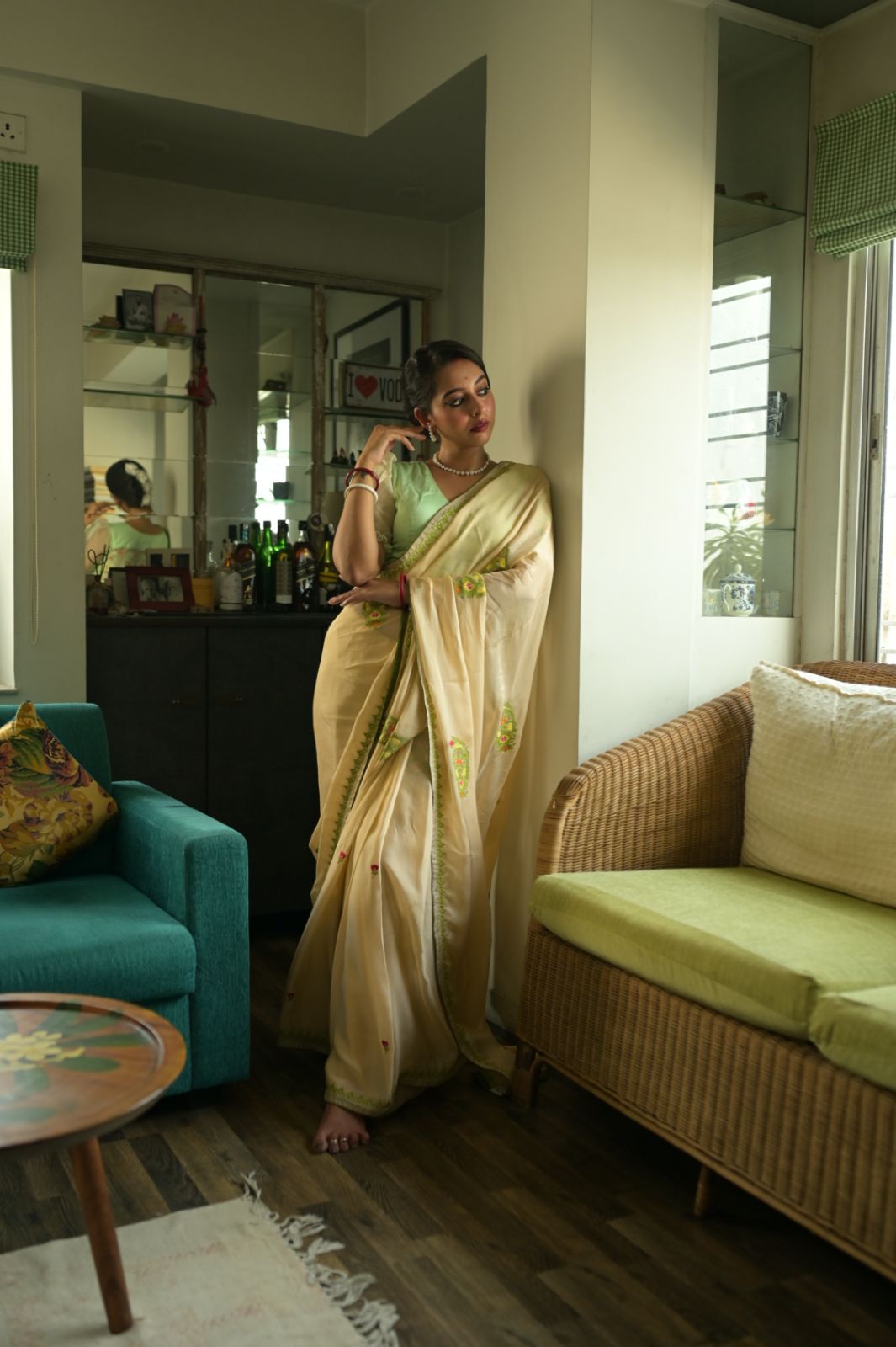 KHUKU KOLKA ORGANZA SAREE