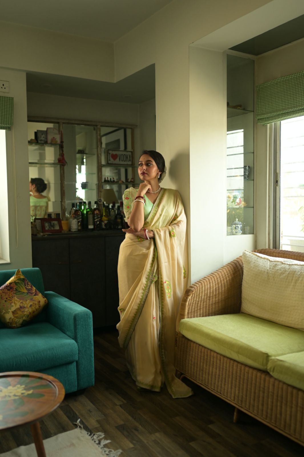 KHUKU KOLKA ORGANZA SAREE