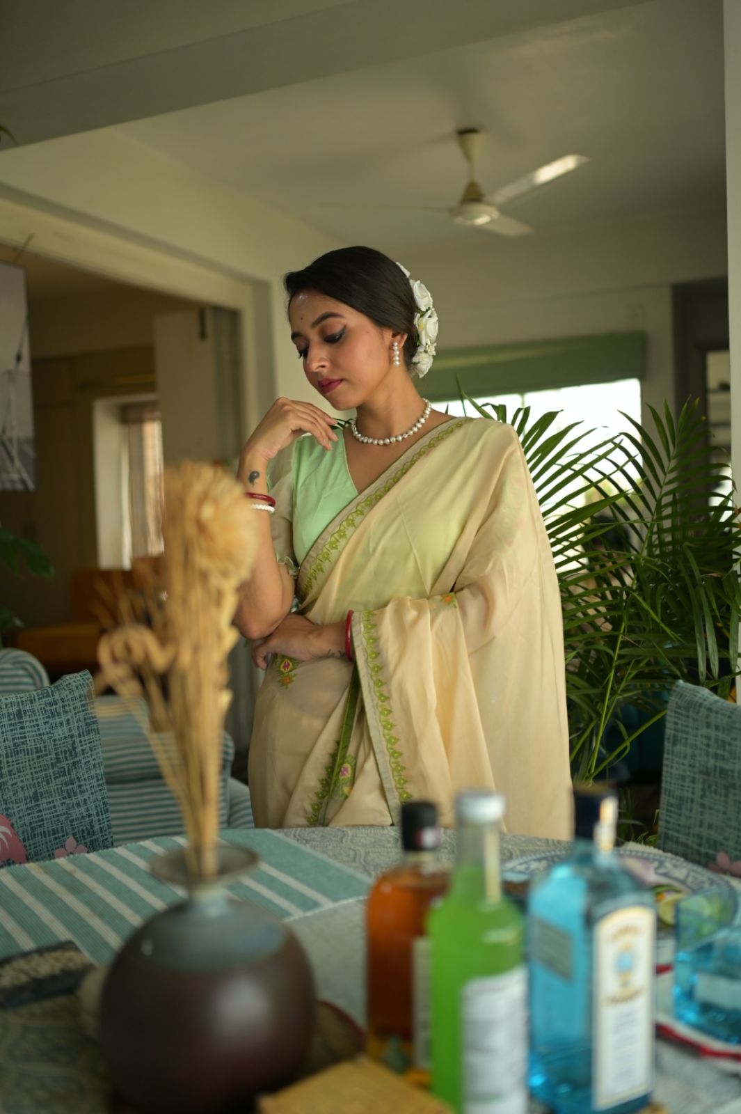KHUKU KOLKA ORGANZA SAREE