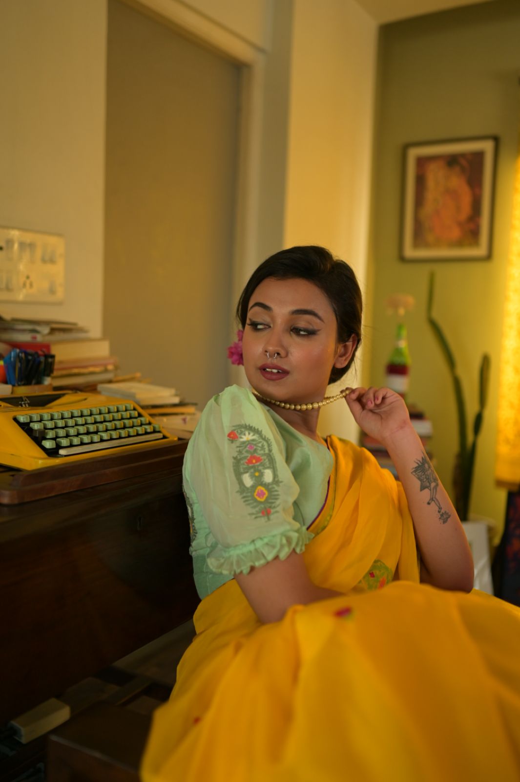 PAROMITA KOLKA ORGANZA BLOUSE