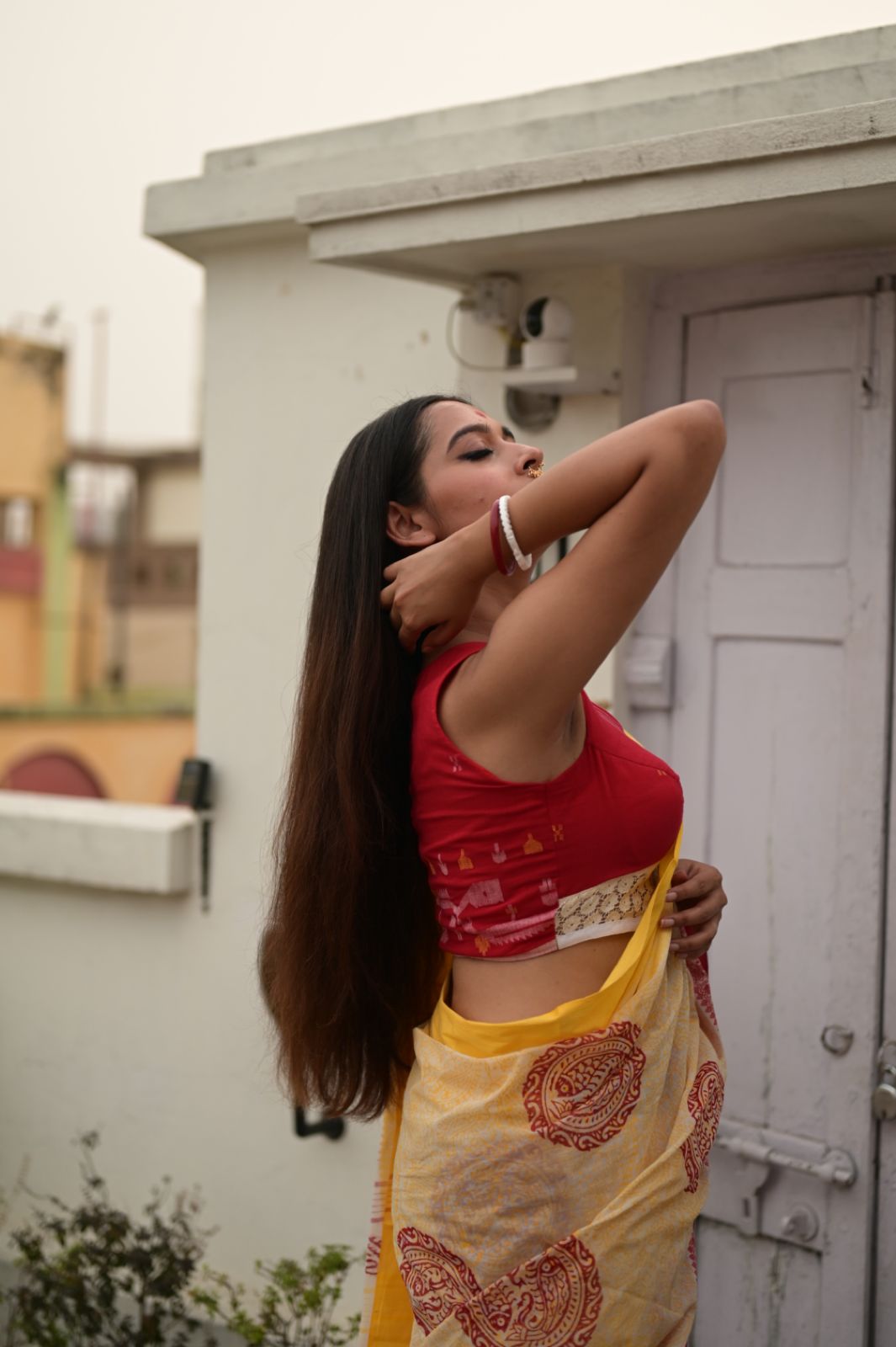 JAYA LAAL JAMDANI LACE BLOUSE