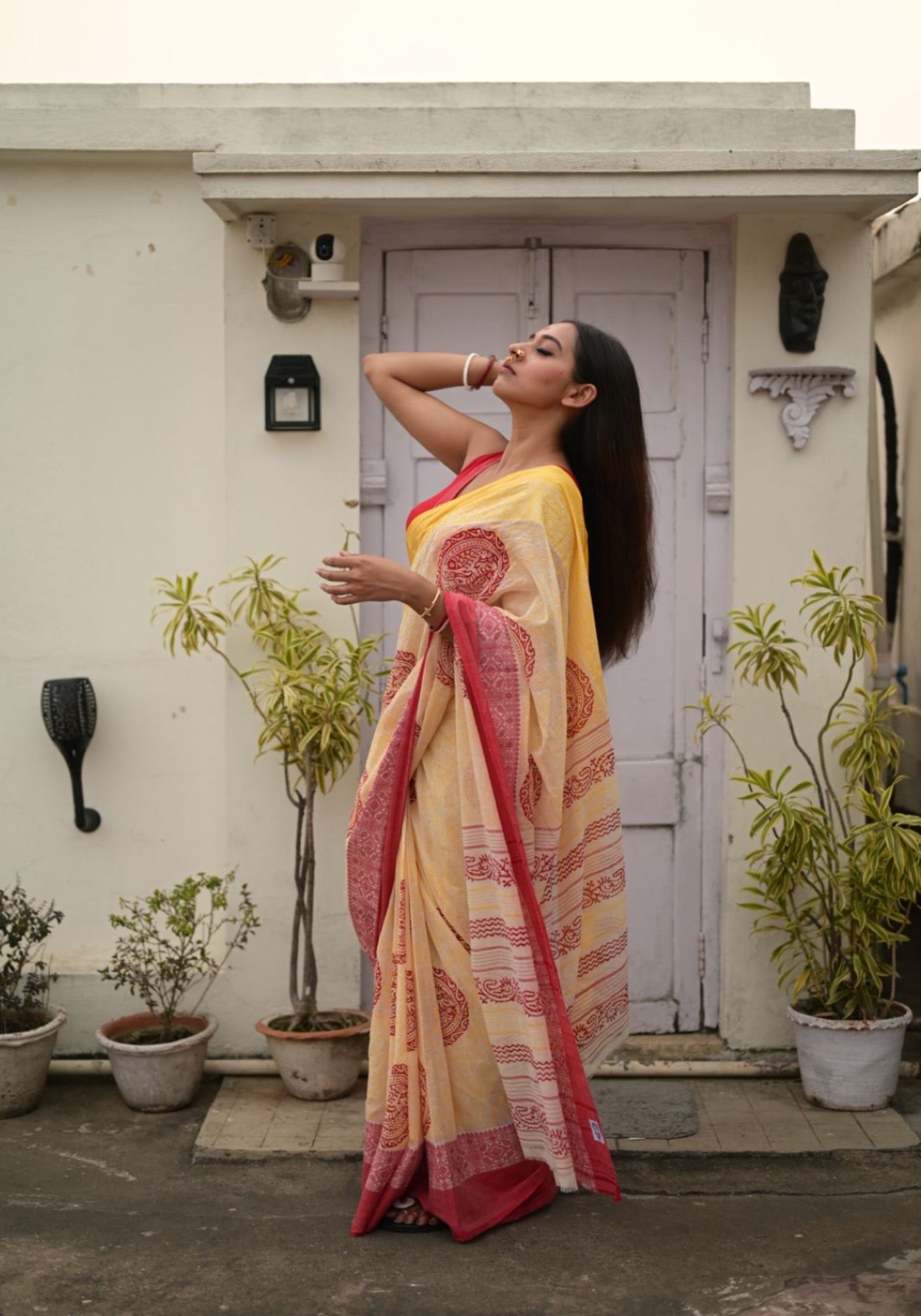 JAYA MACHH ALPONA TANT SAREE