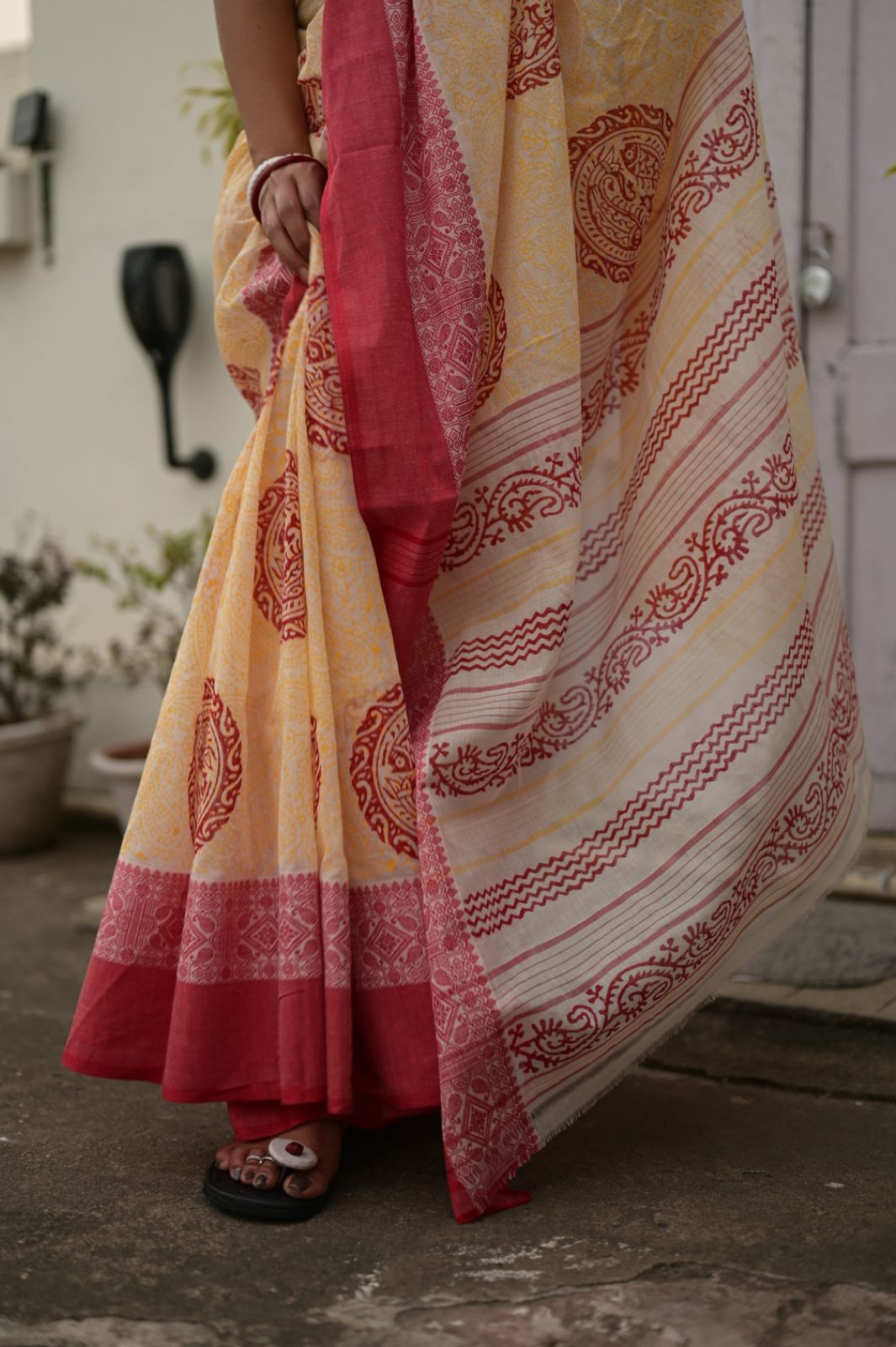JAYA MACHH ALPONA TANT SAREE