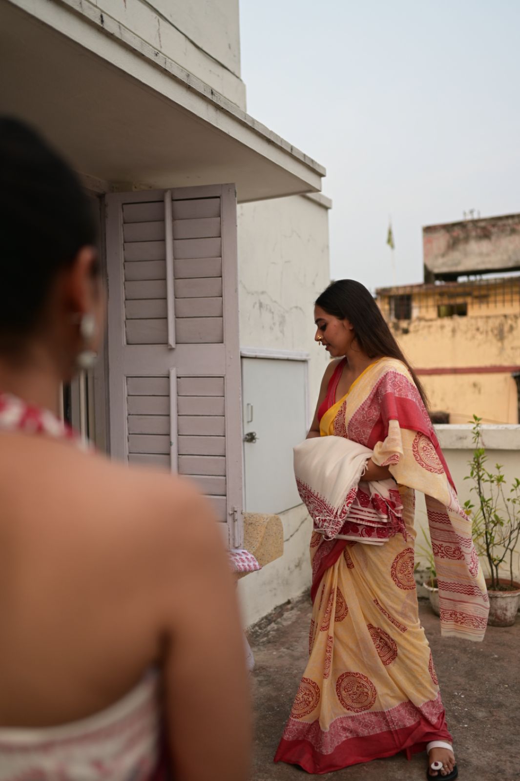 JAYA MACHH ALPONA TANT SAREE