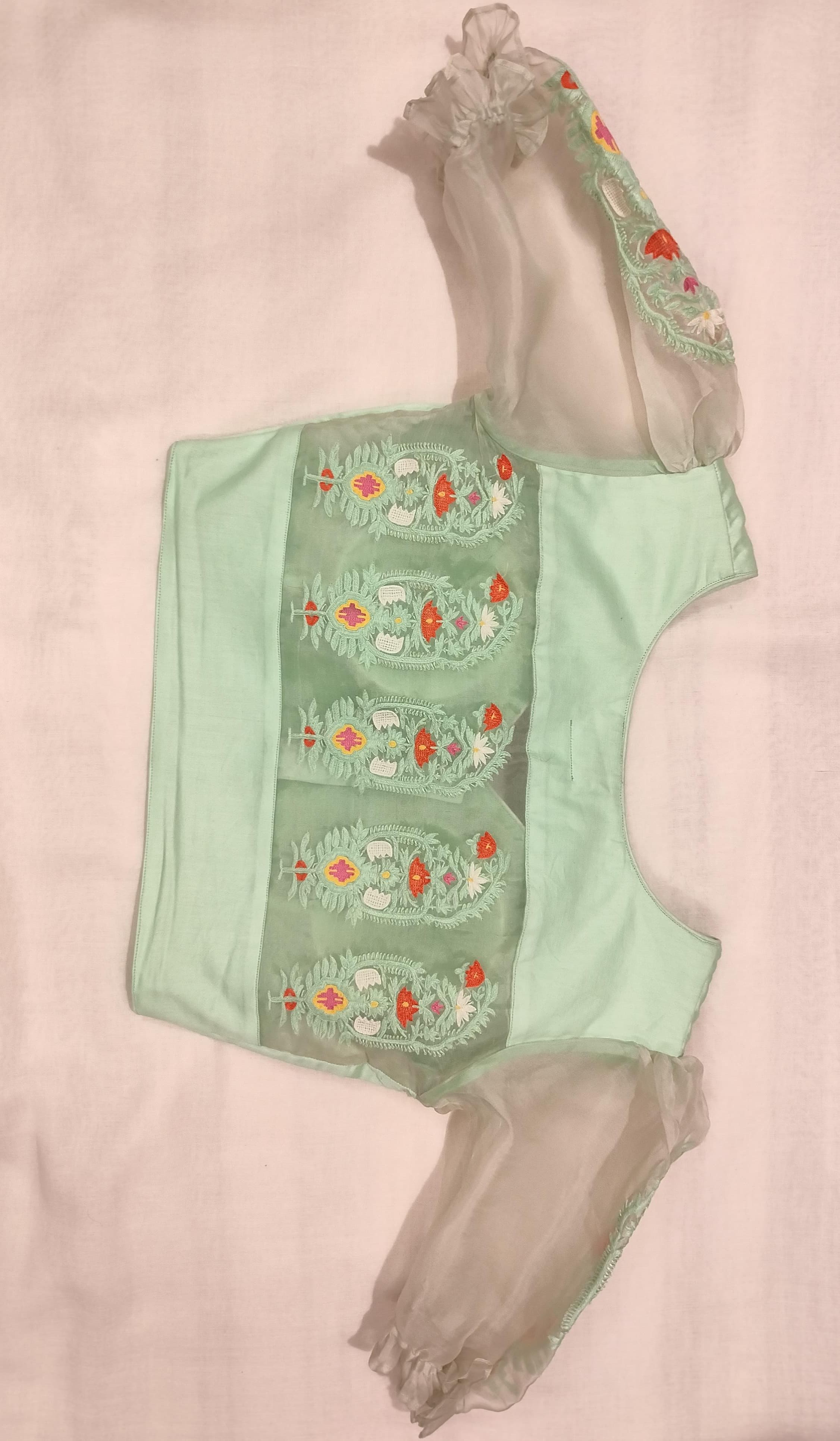 KHUKU KOLKA ORGANZA BLOUSE