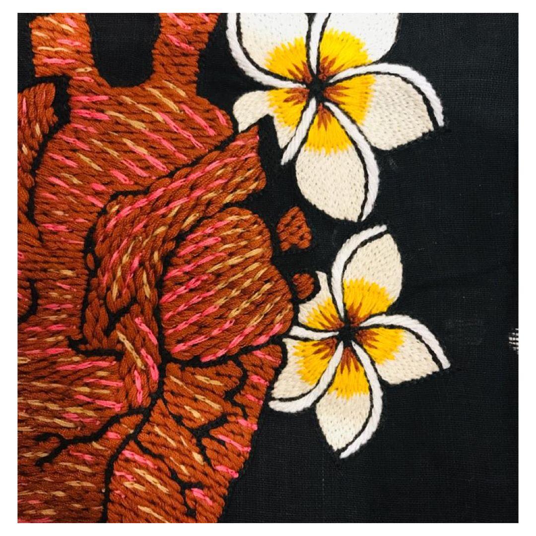 BLACK HEART FRANGIPANI