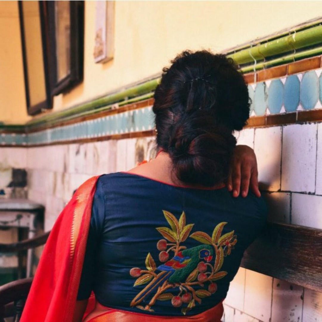 MAYURKANTHI PARROT (BLOUSE)
