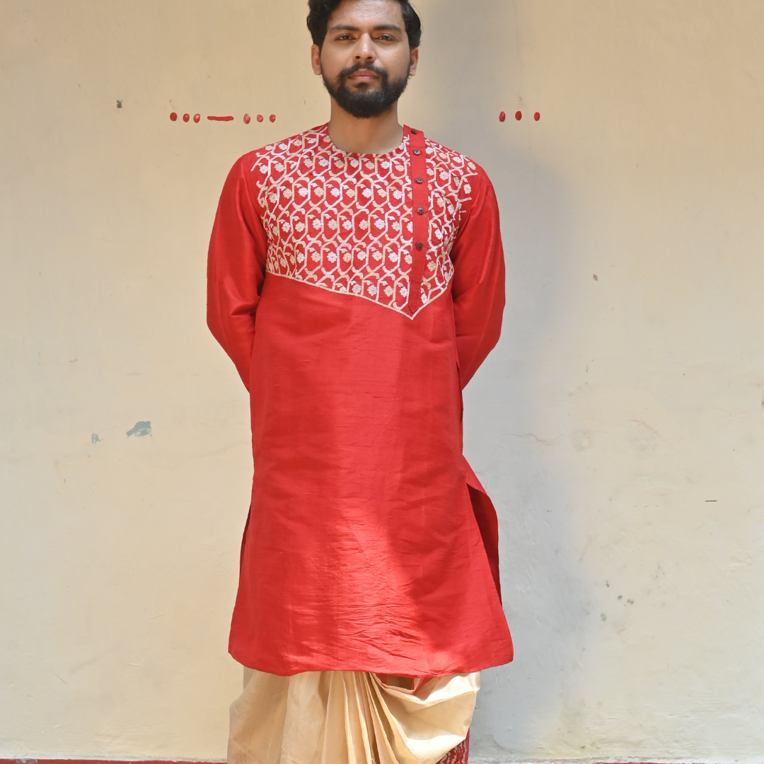 Red Sona Rupo Kurta