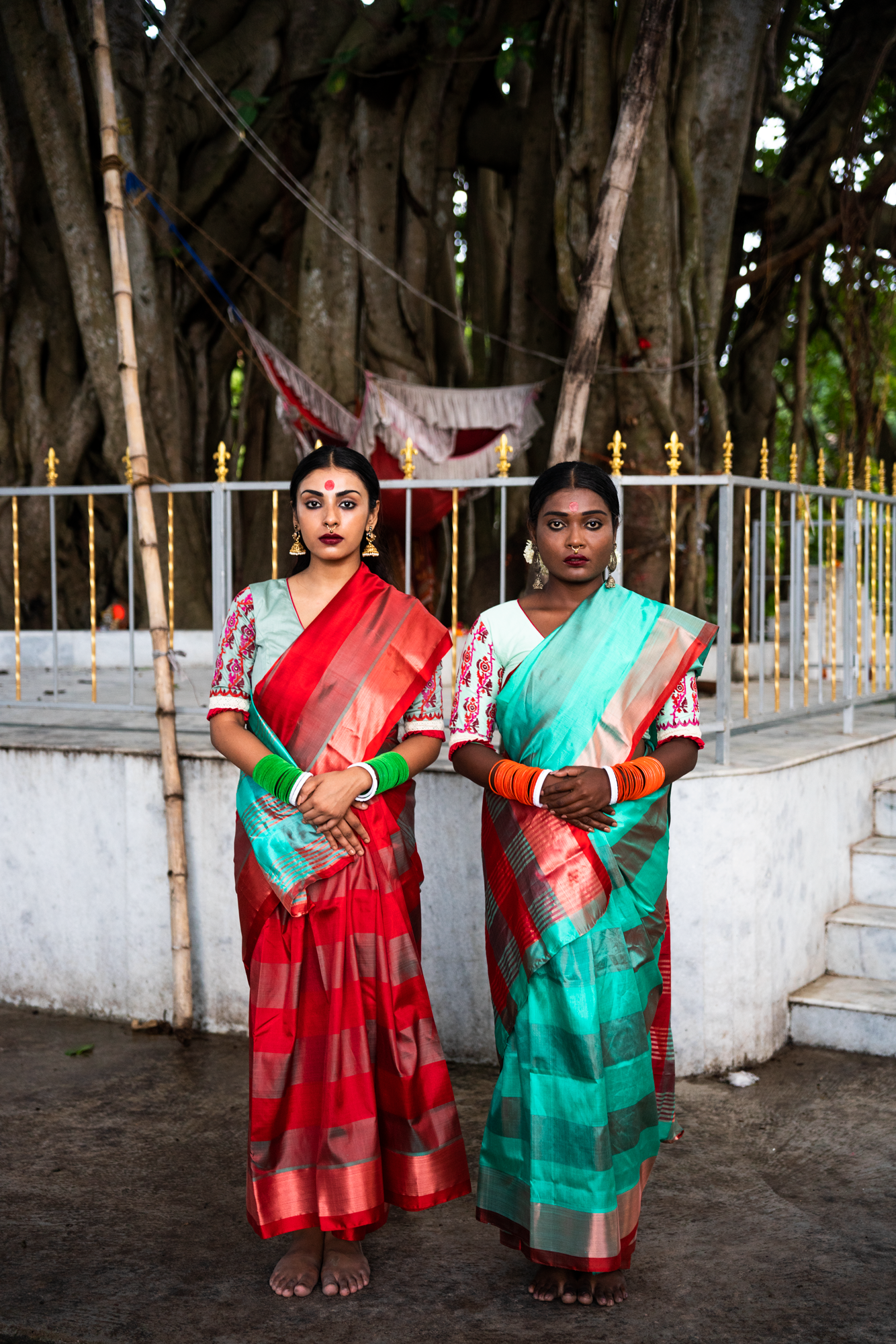 MINT ORANGE (SAREE)