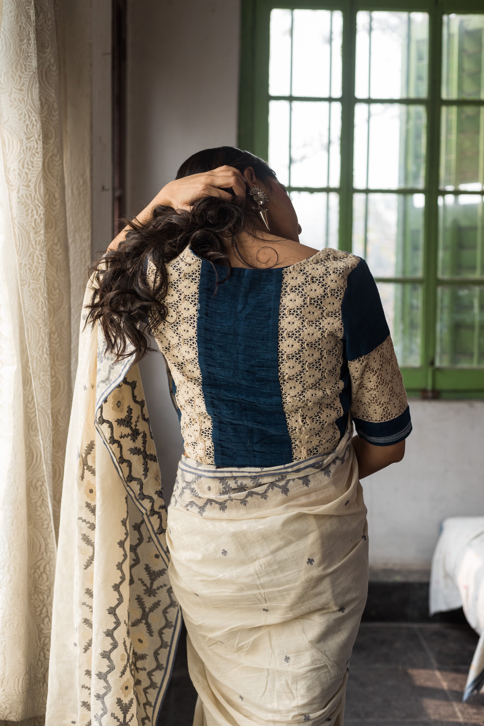 JASMINE WHITE SAREE