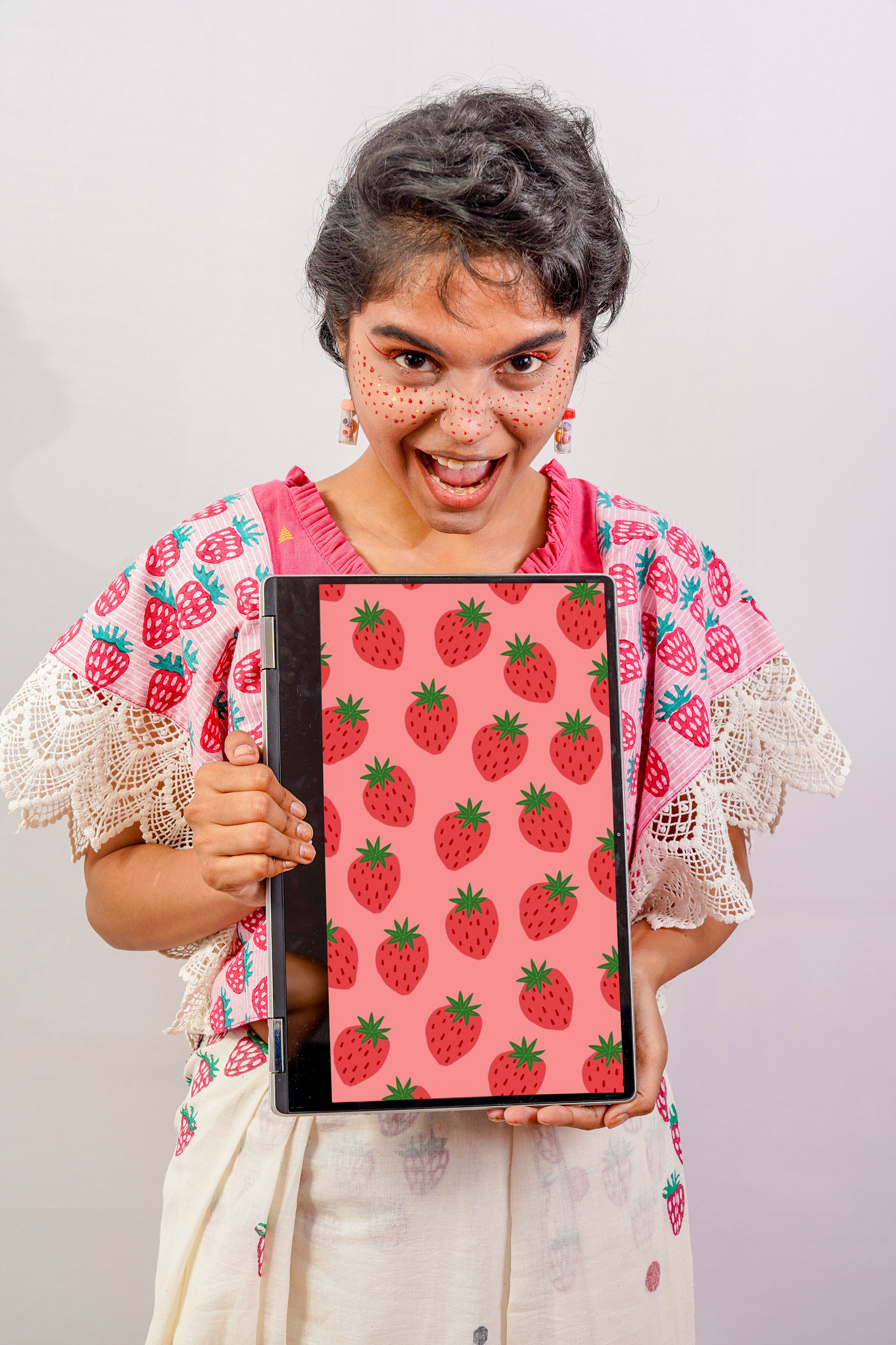 STRAWBERRY MINI KAFTAN