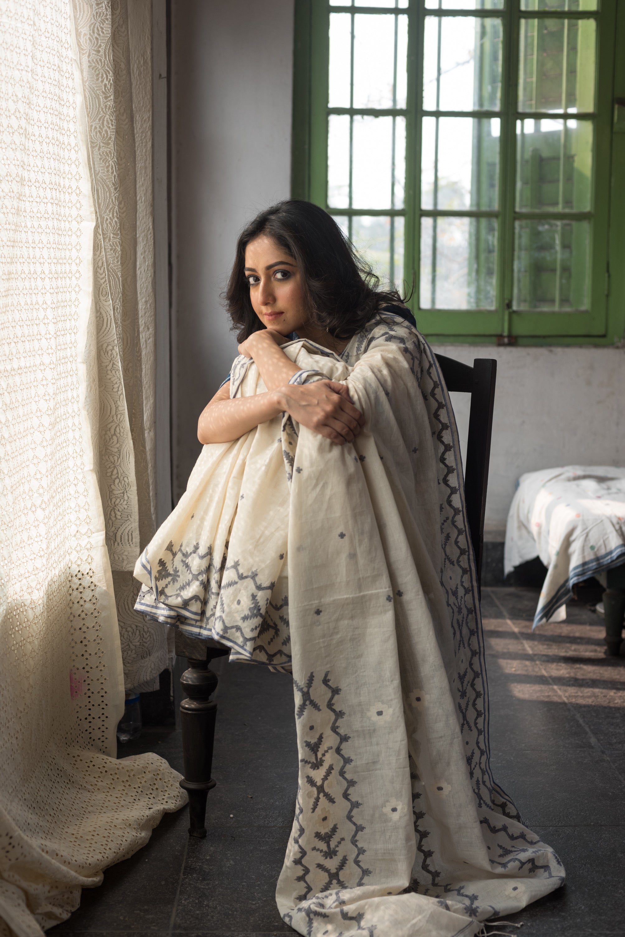 JASMINE WHITE SAREE