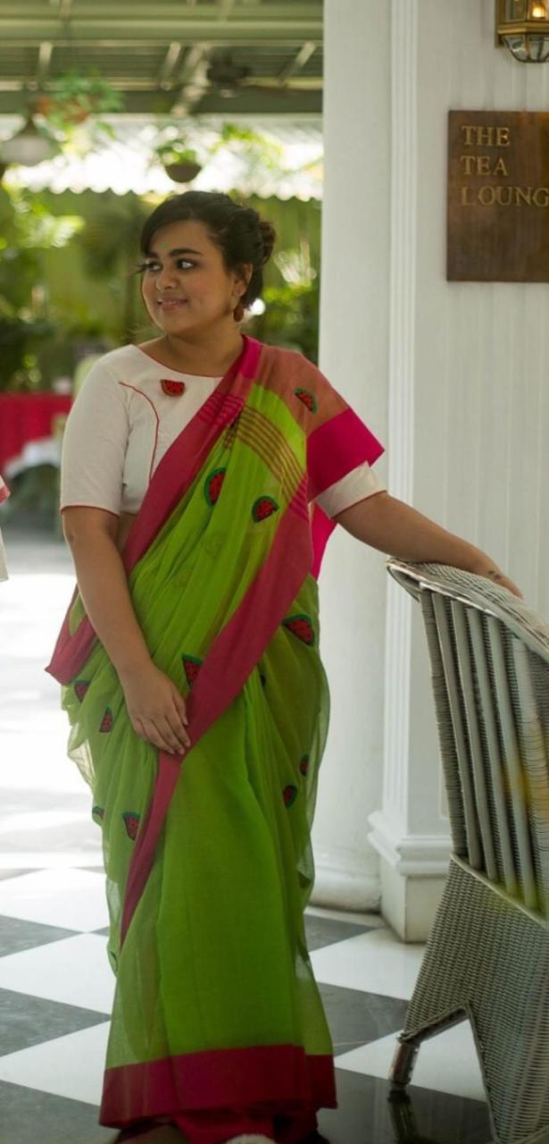 GREEN WATERMELON SAREE