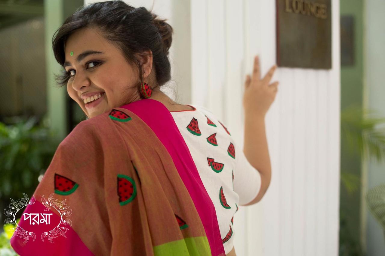 GREEN WATERMELON SAREE