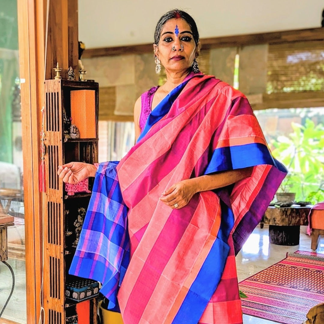 BEGUNI STRIPED GOROD (SAREE)