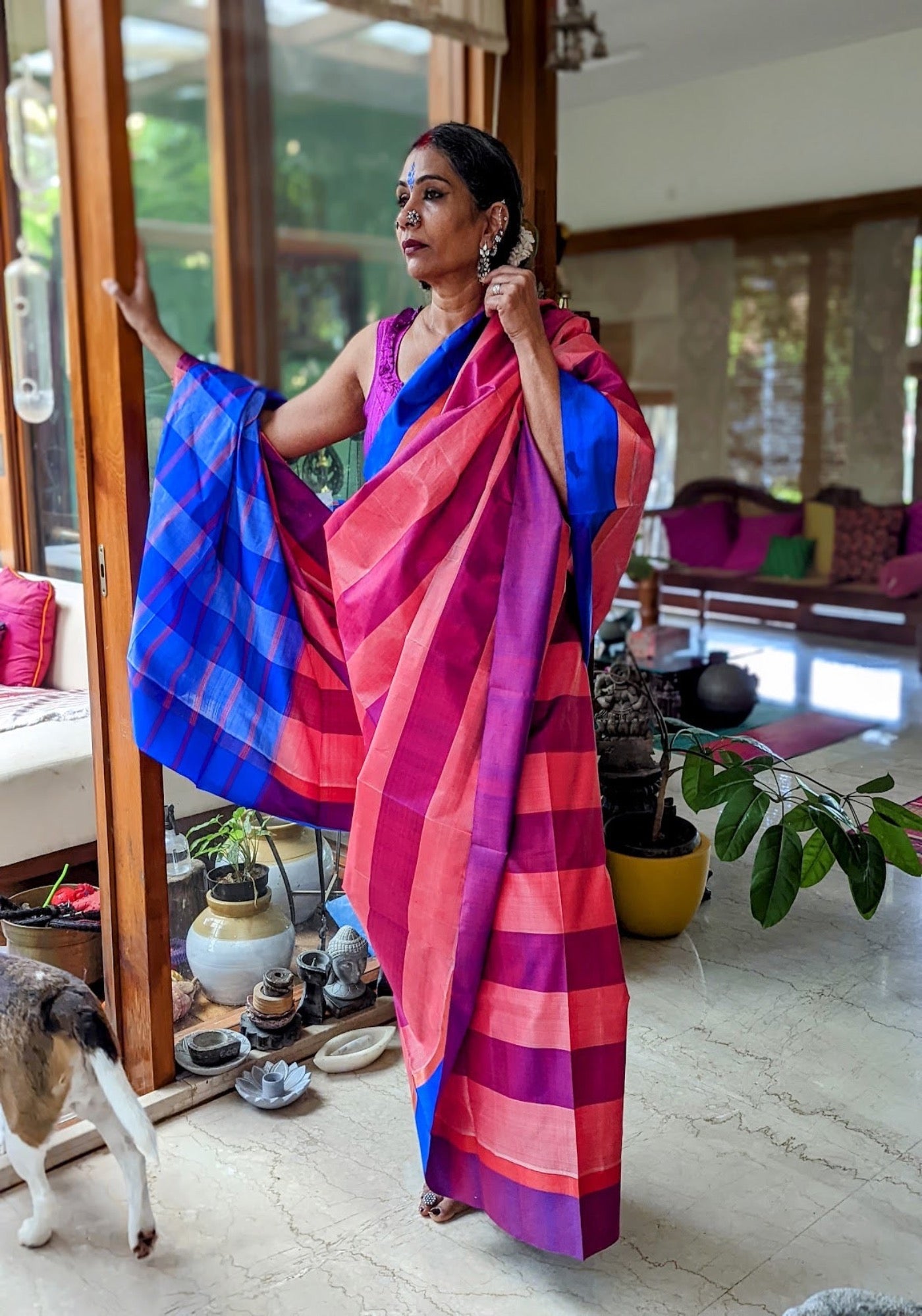 BEGUNI STRIPED GOROD (SAREE)