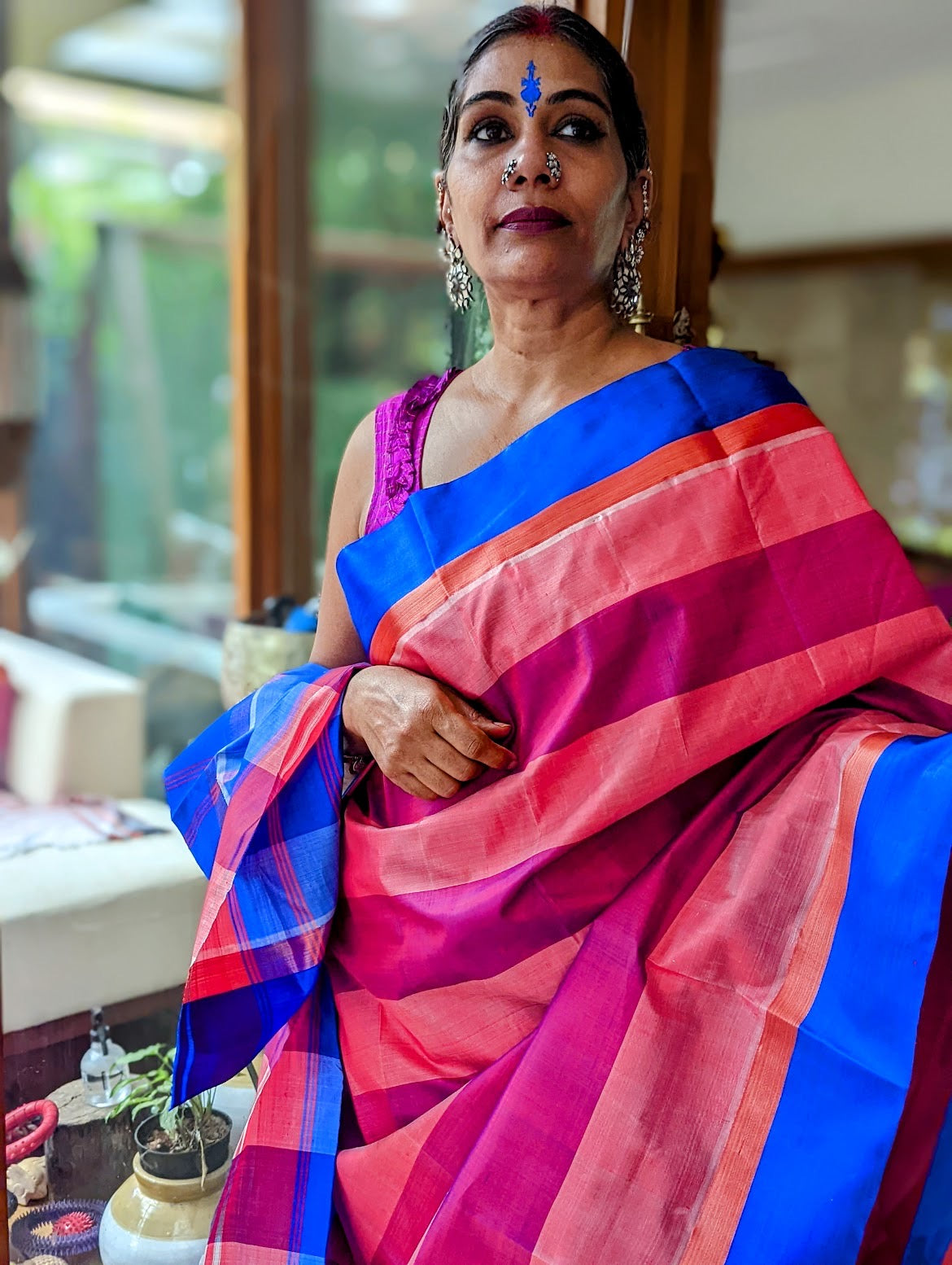 BEGUNI STRIPED GOROD (SAREE)