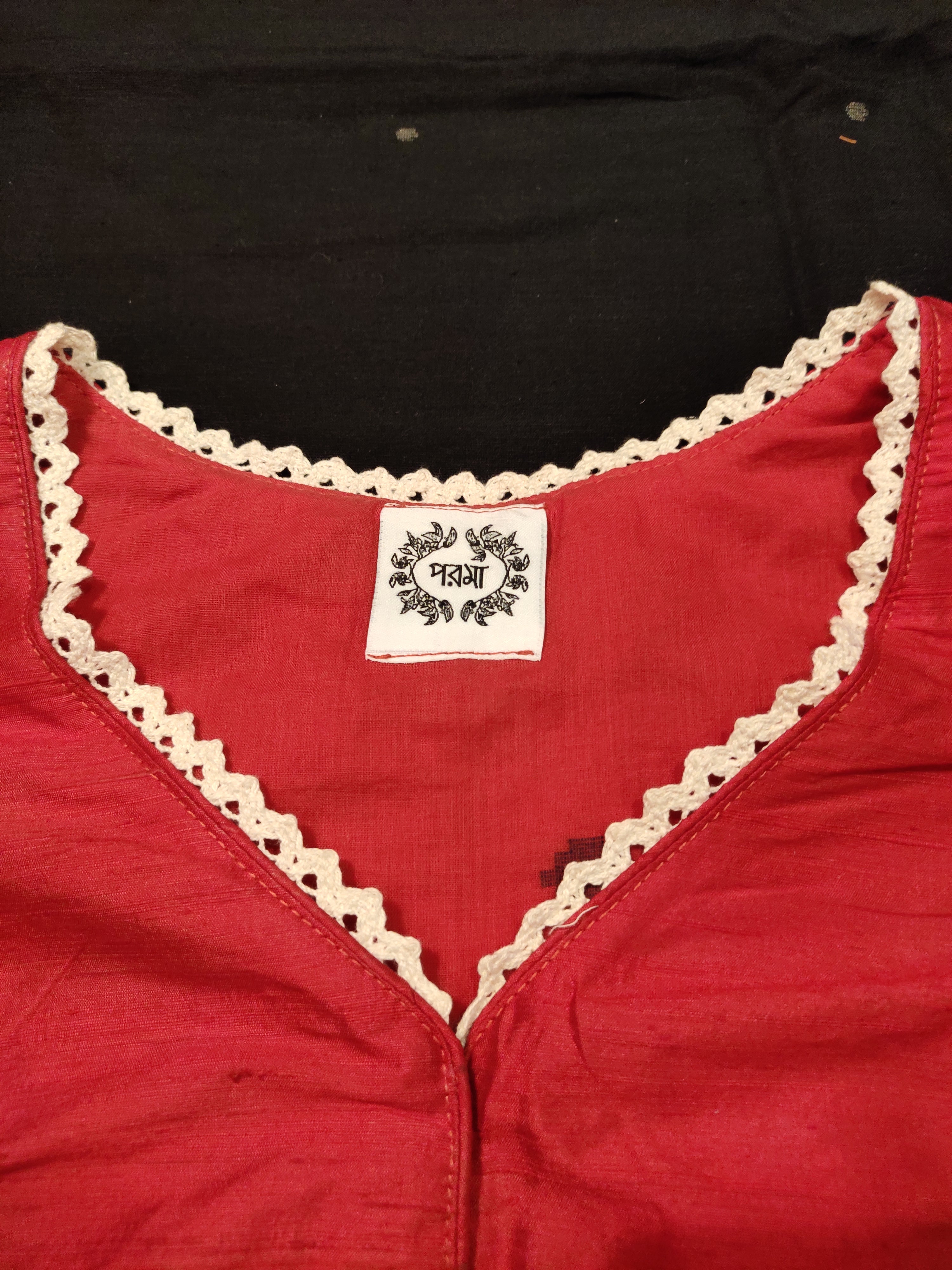 Red Odissi Tahiya