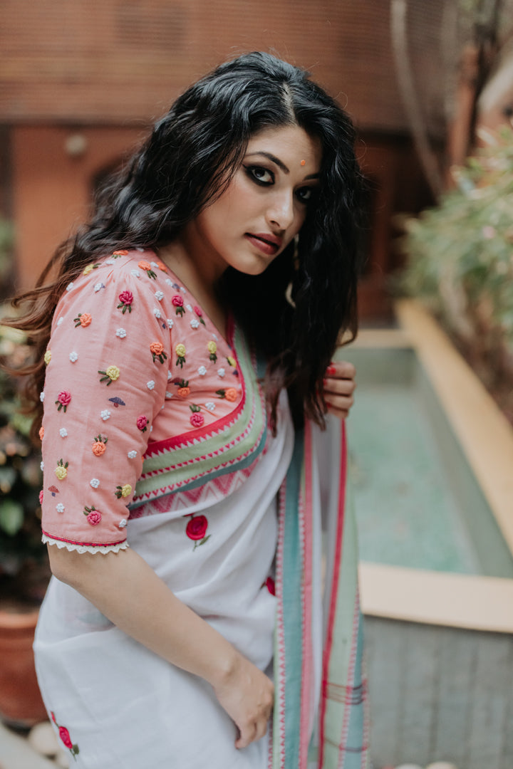 PINK ROSES SAREE