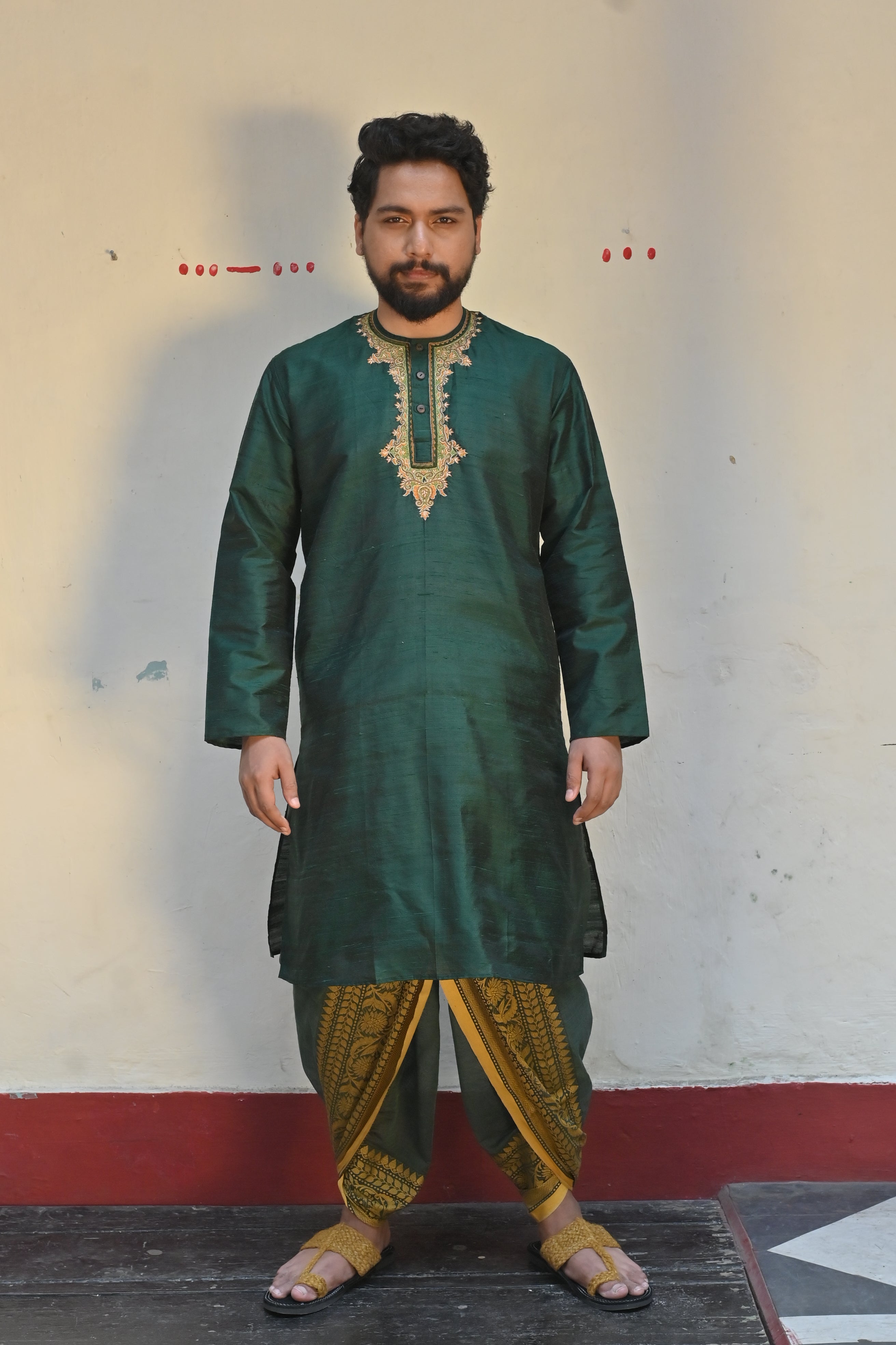 Emerald Zardousi Kurta