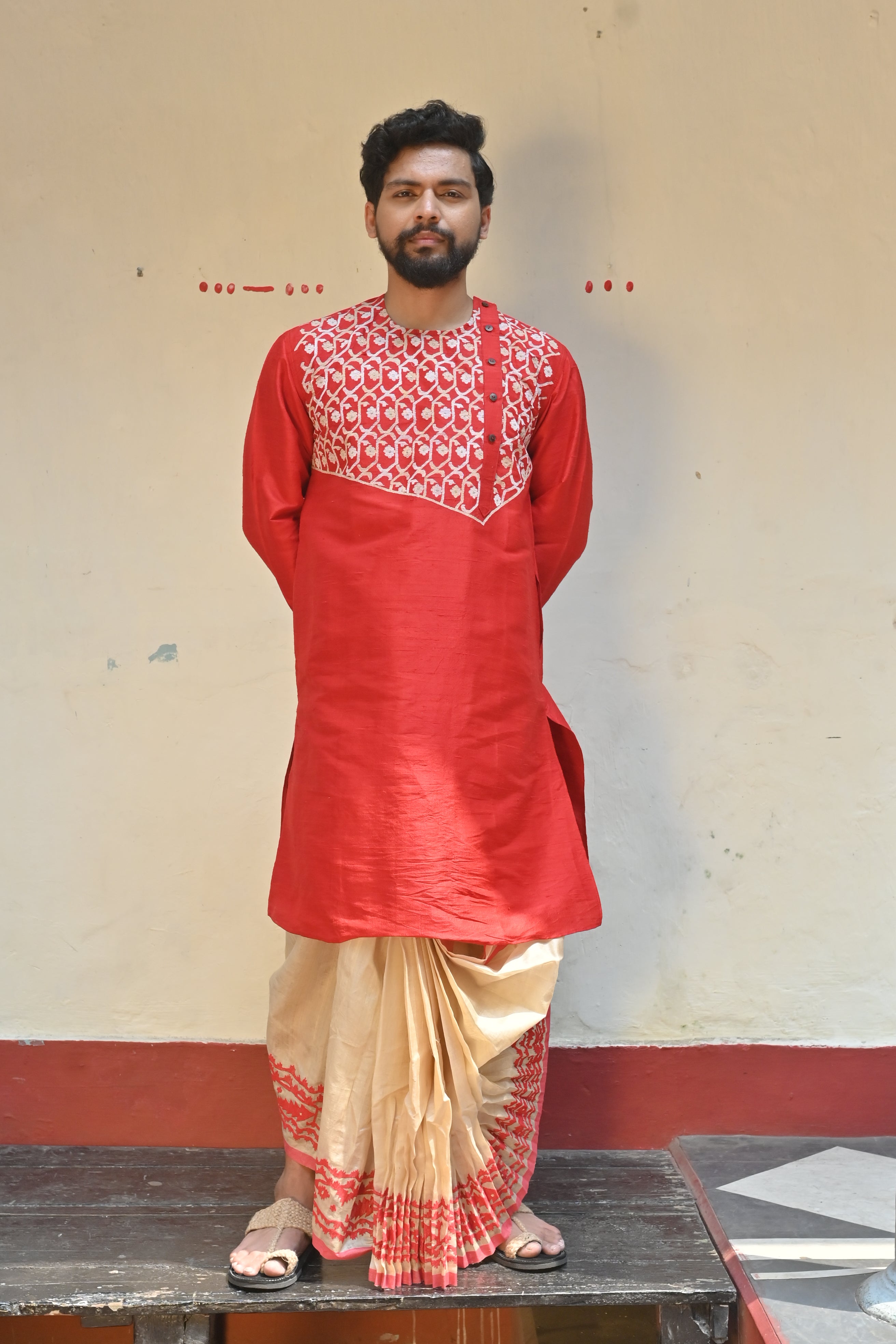 Red Sona Rupo Kurta