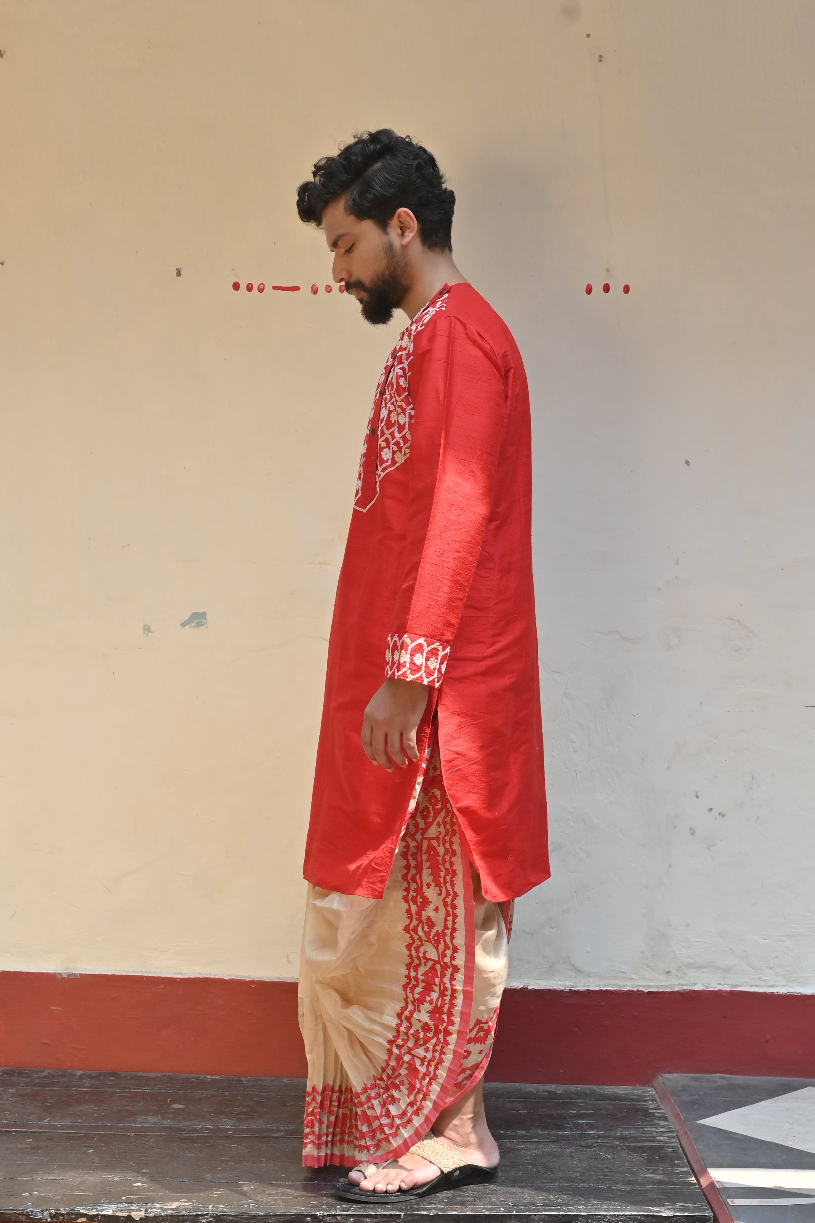 Red Sona Rupo Kurta