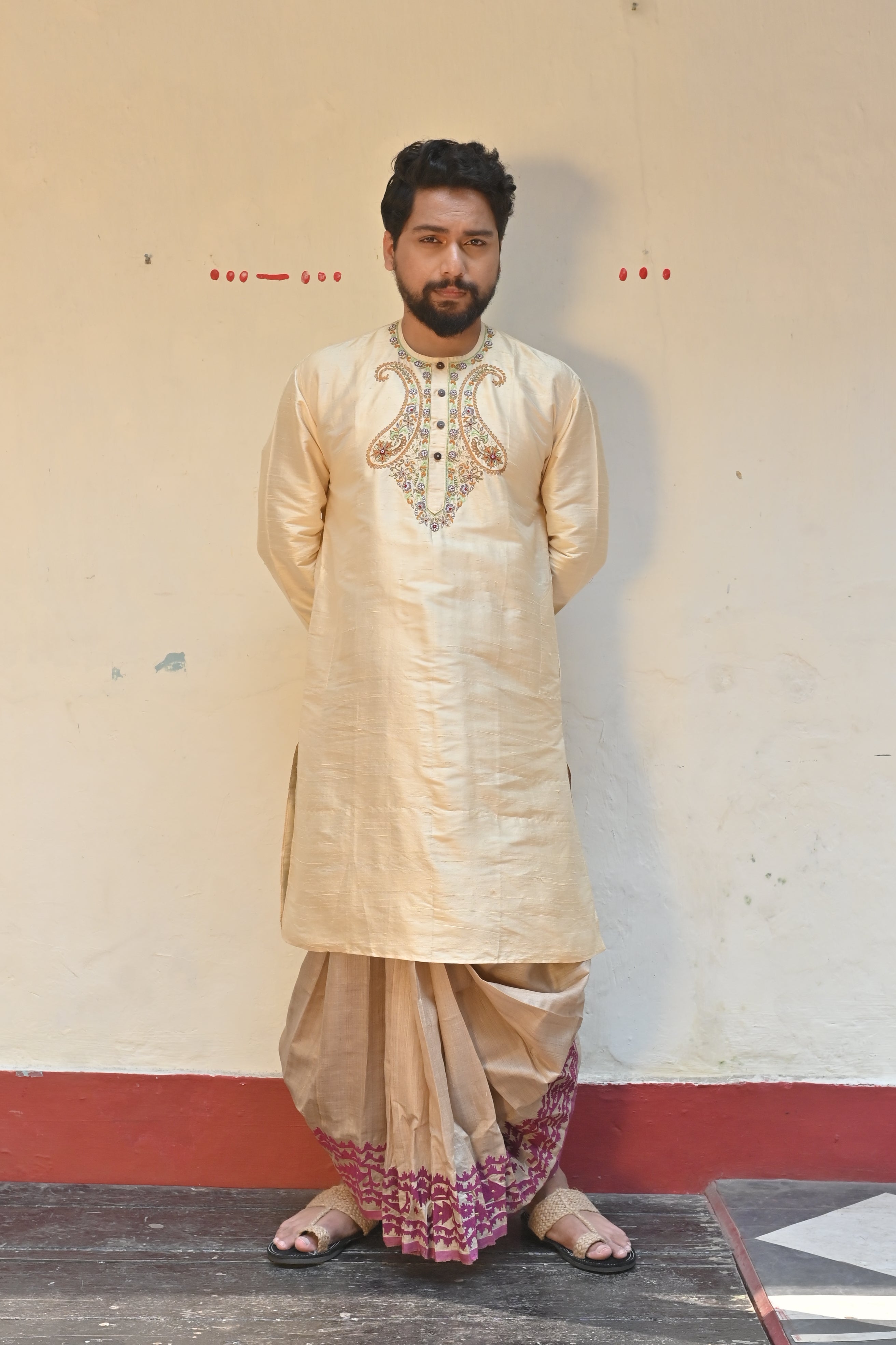 Beige Kolka Kurta