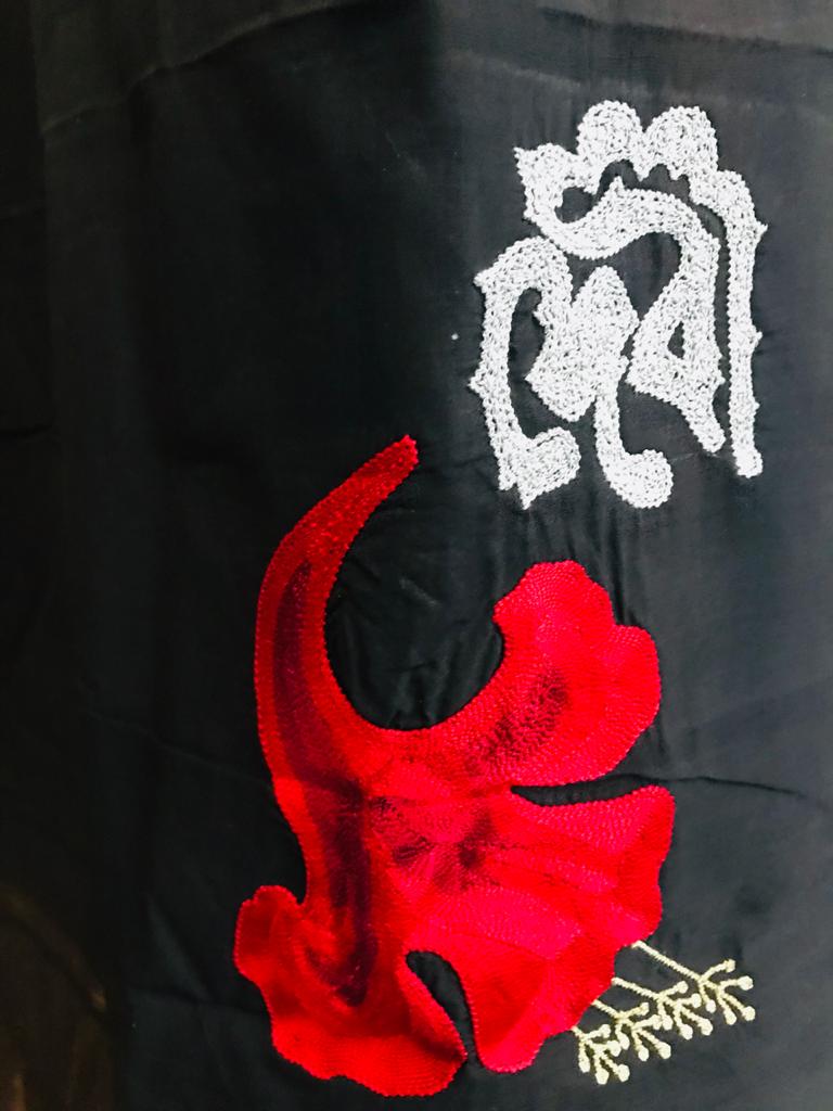 BLACK DEVI POSTER SAREE
