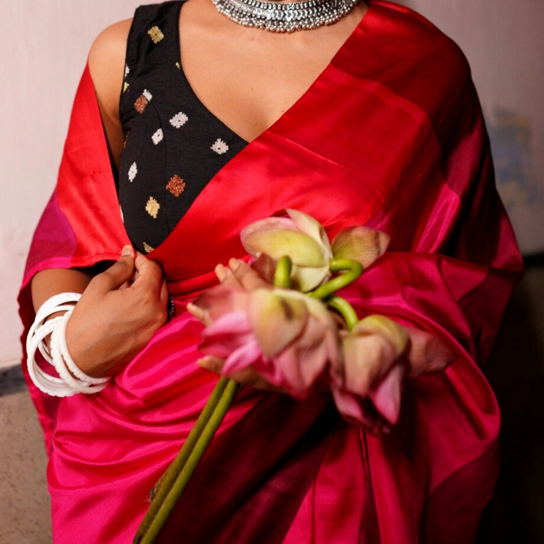 Black shona rupo tama (sleeveless) BLOUSE