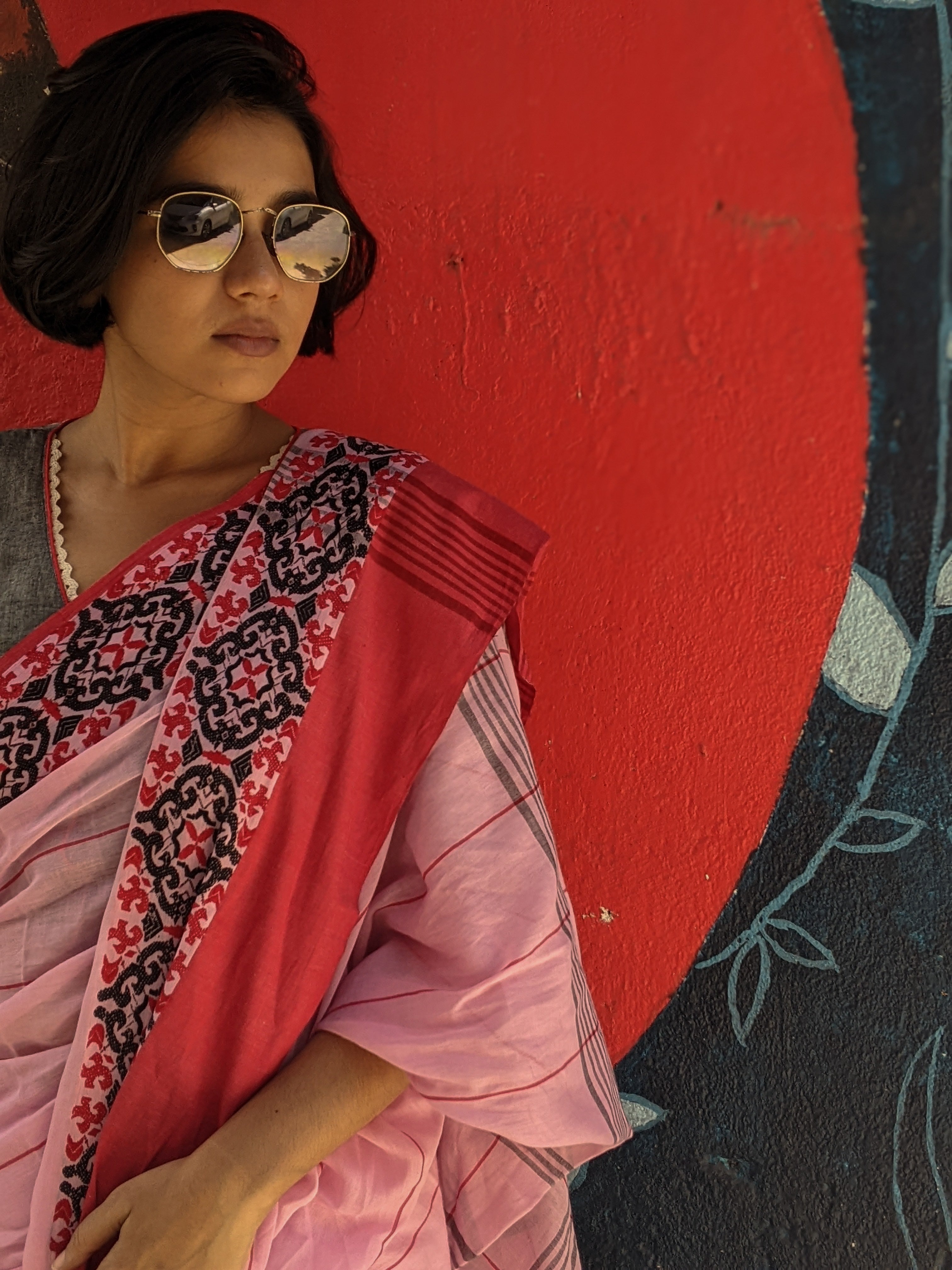 PINK ATHANGUDI (SAREE)