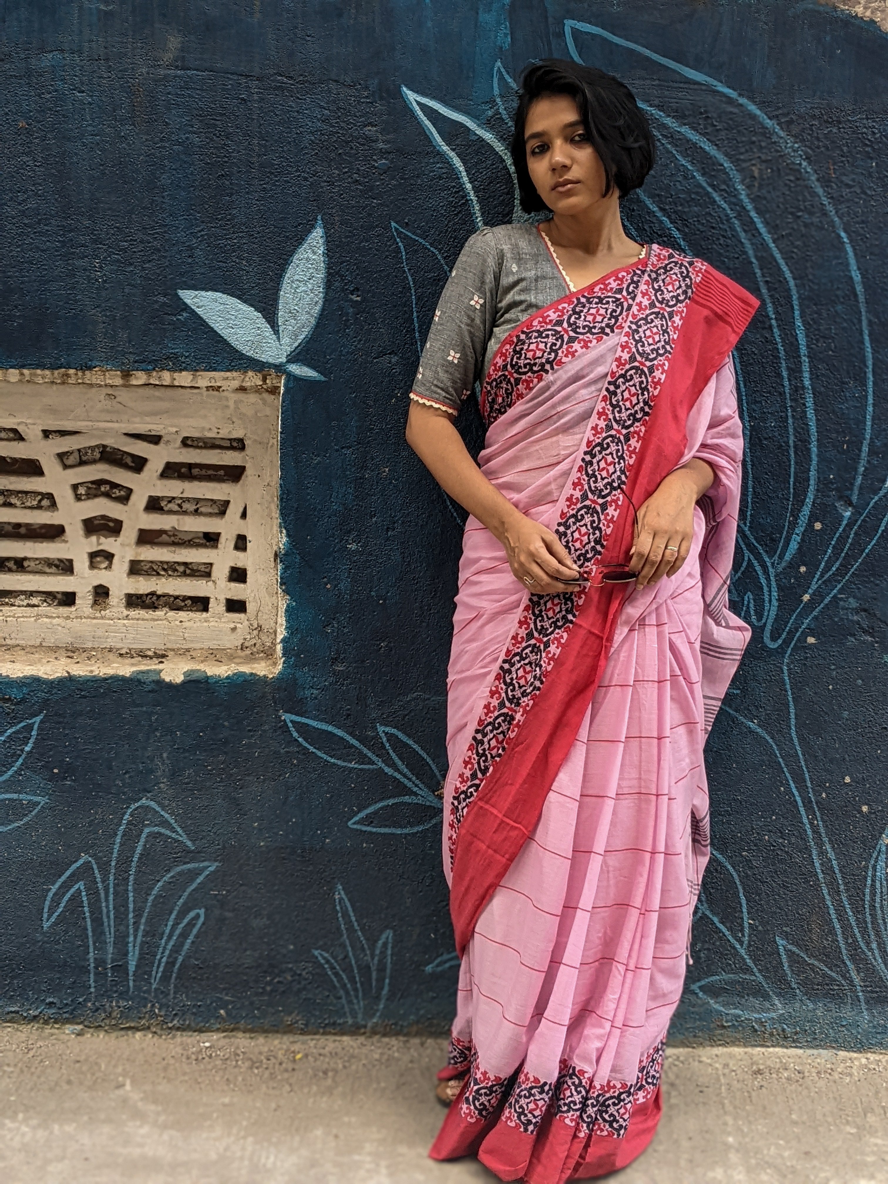 PINK ATHANGUDI (SAREE)