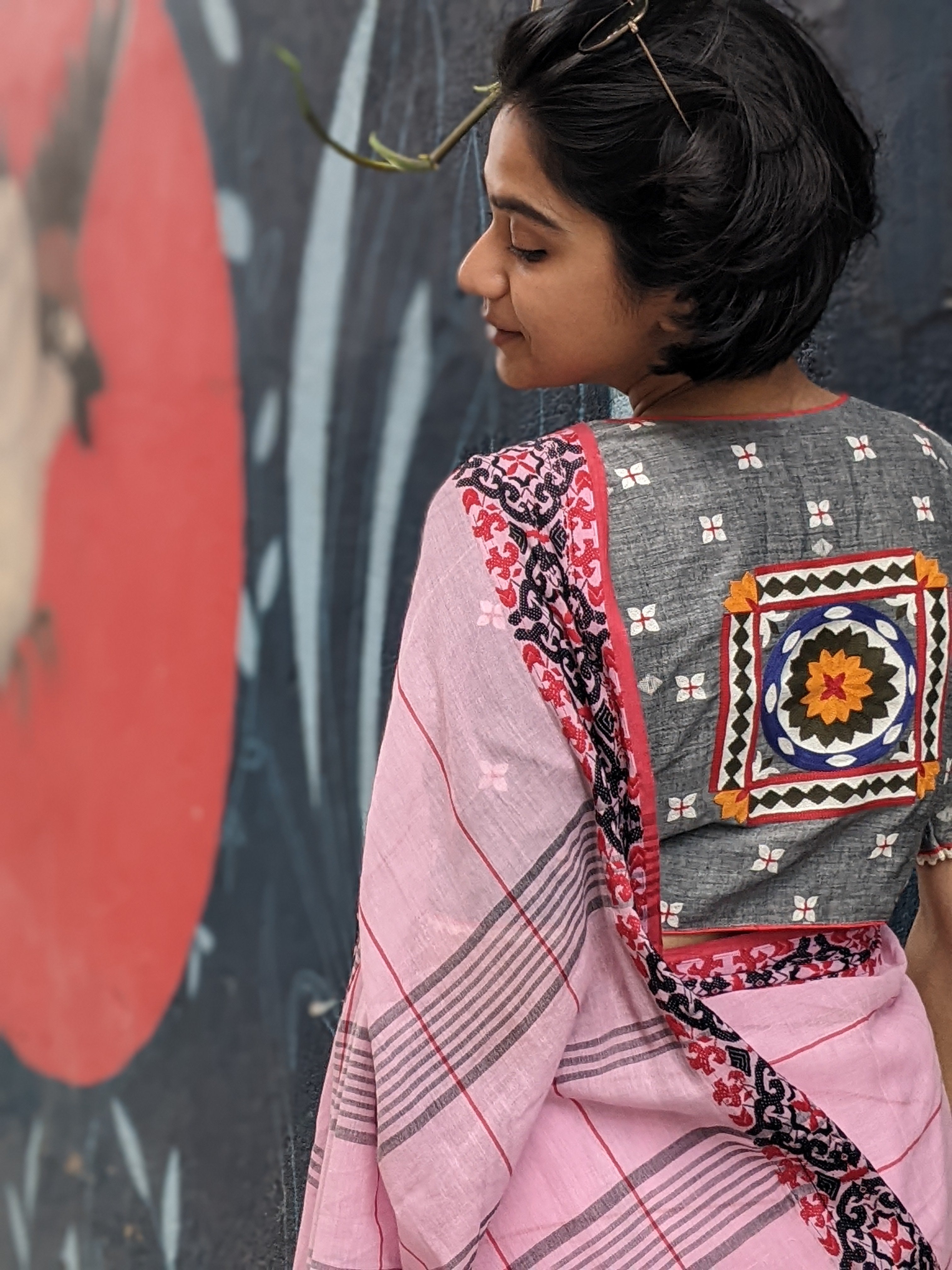 PINK ATHANGUDI (SAREE)