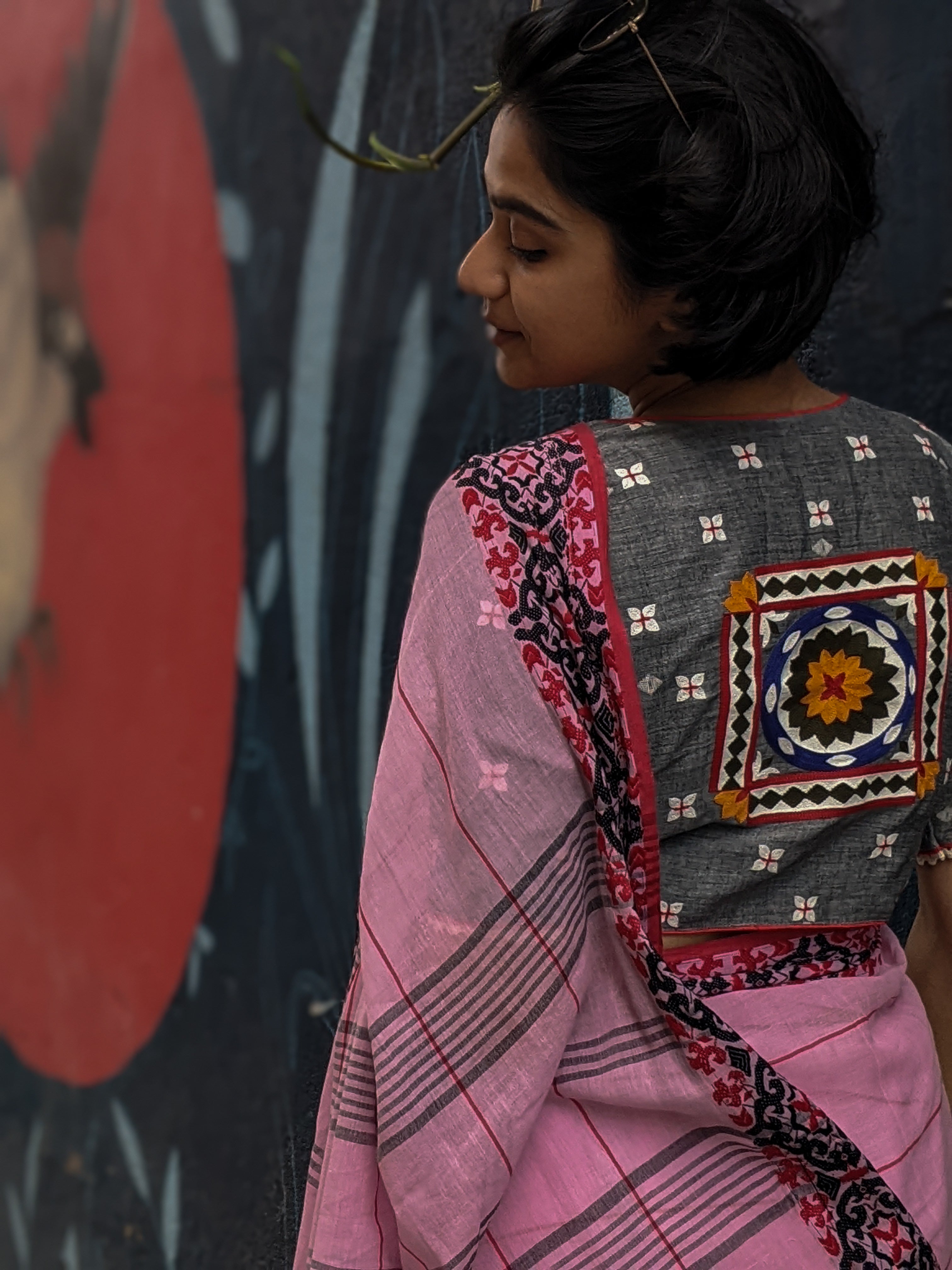 PINK ATHANGUDI (SAREE)